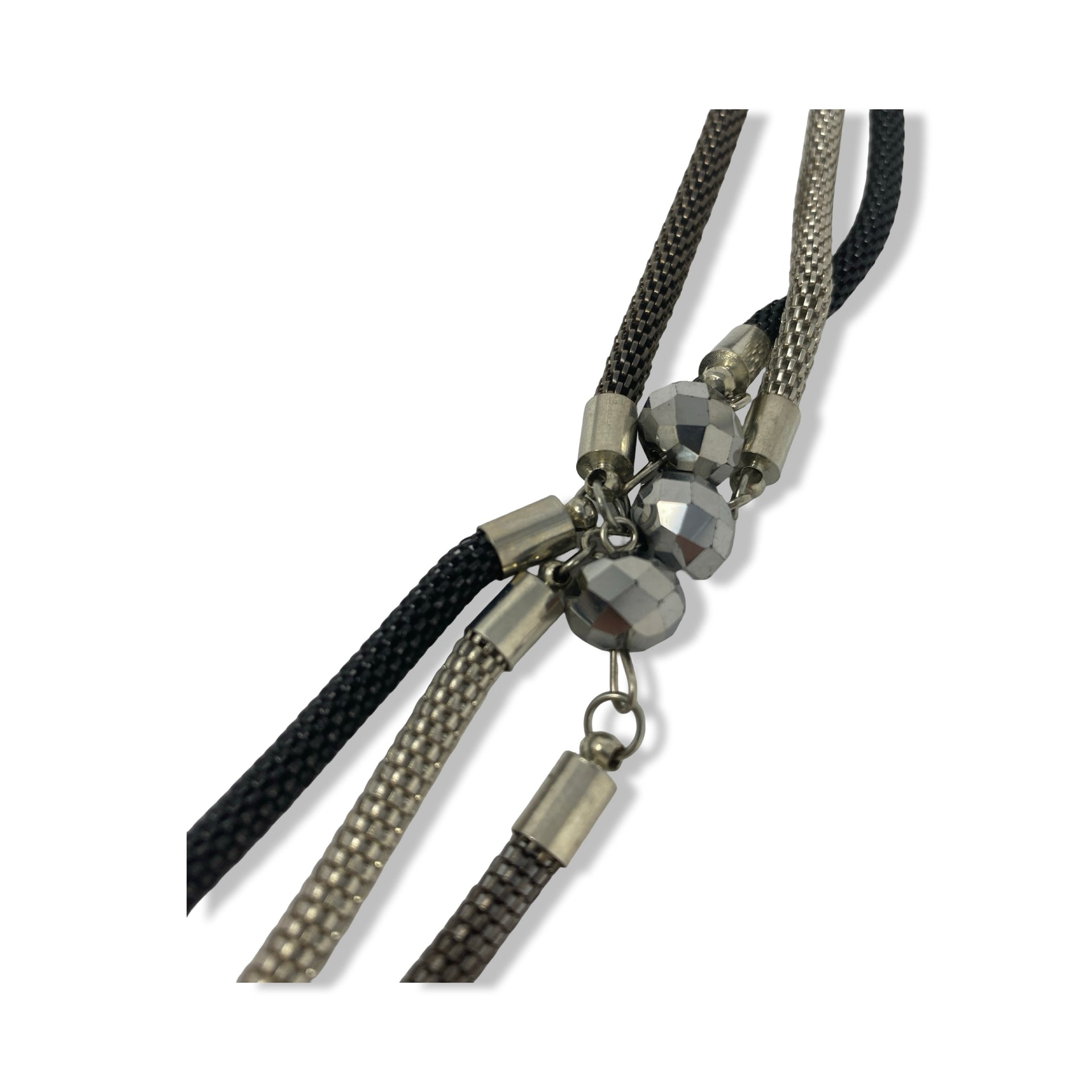 Layered Popcorn Chain Bead Necklace