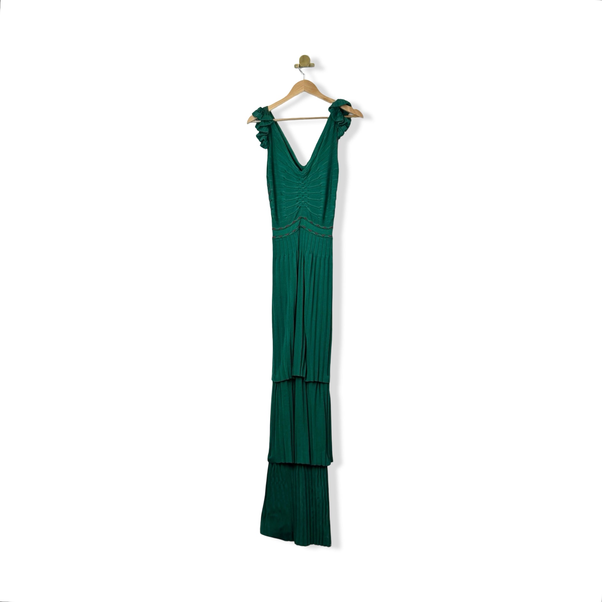 Zac Posen Textured Layered Maxi Dress