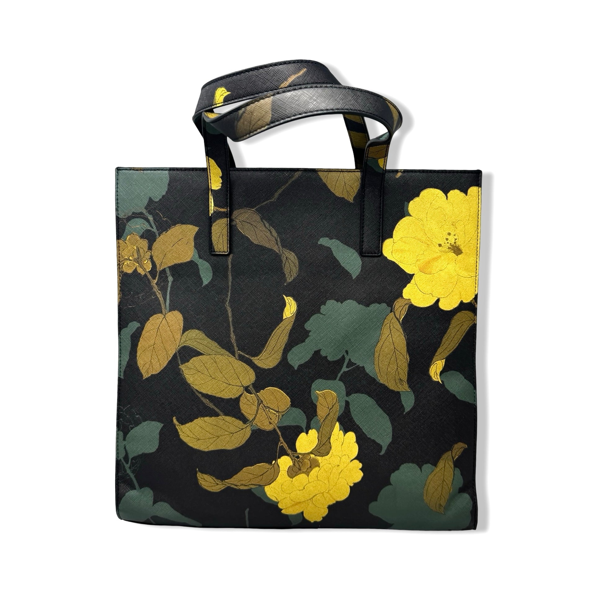 Draper James Large Dark Floral Tote Bag