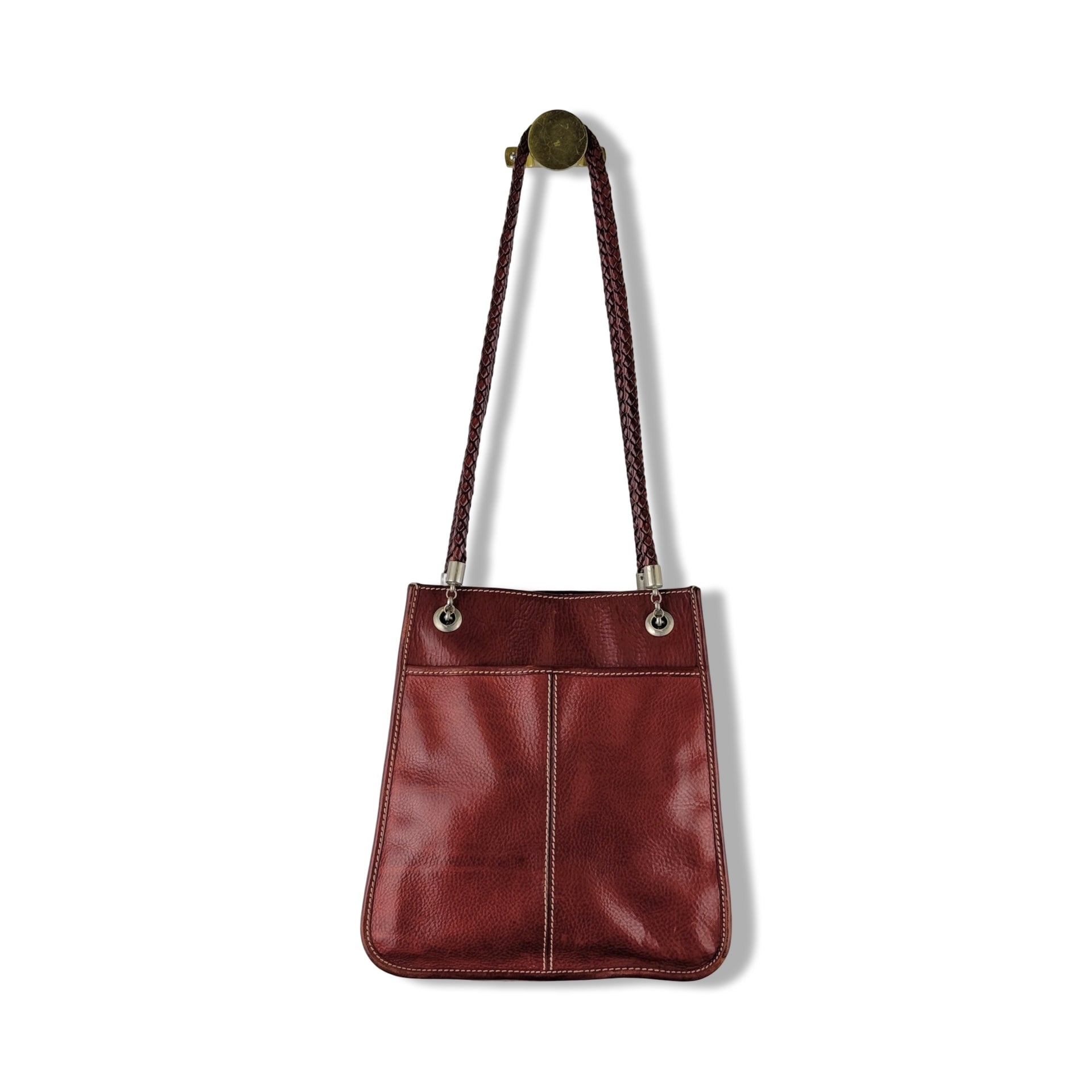 Suarez New York Textured Leather Shoulder Bag