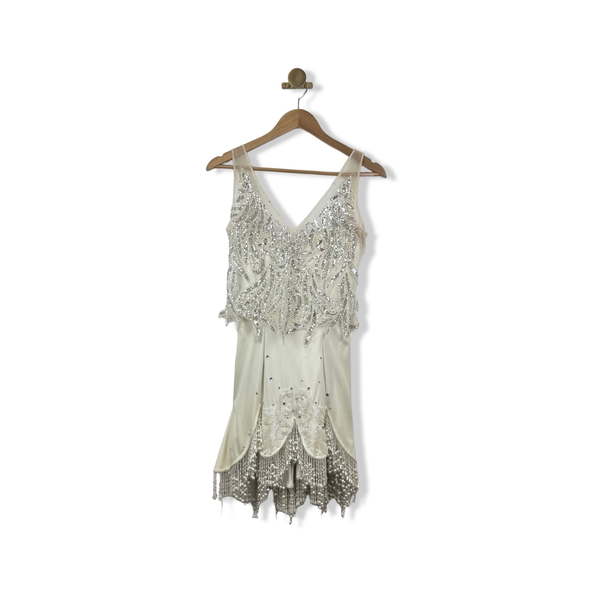 Vintage Allan Albert Sequin Beaded Flapper Dress