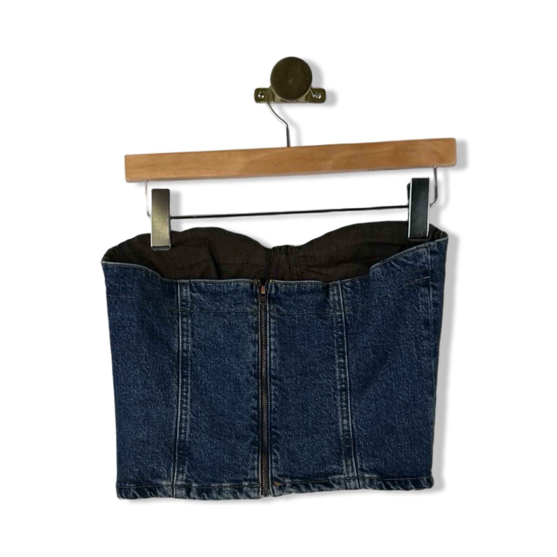 Reformation Jeans Denim Bustier Top