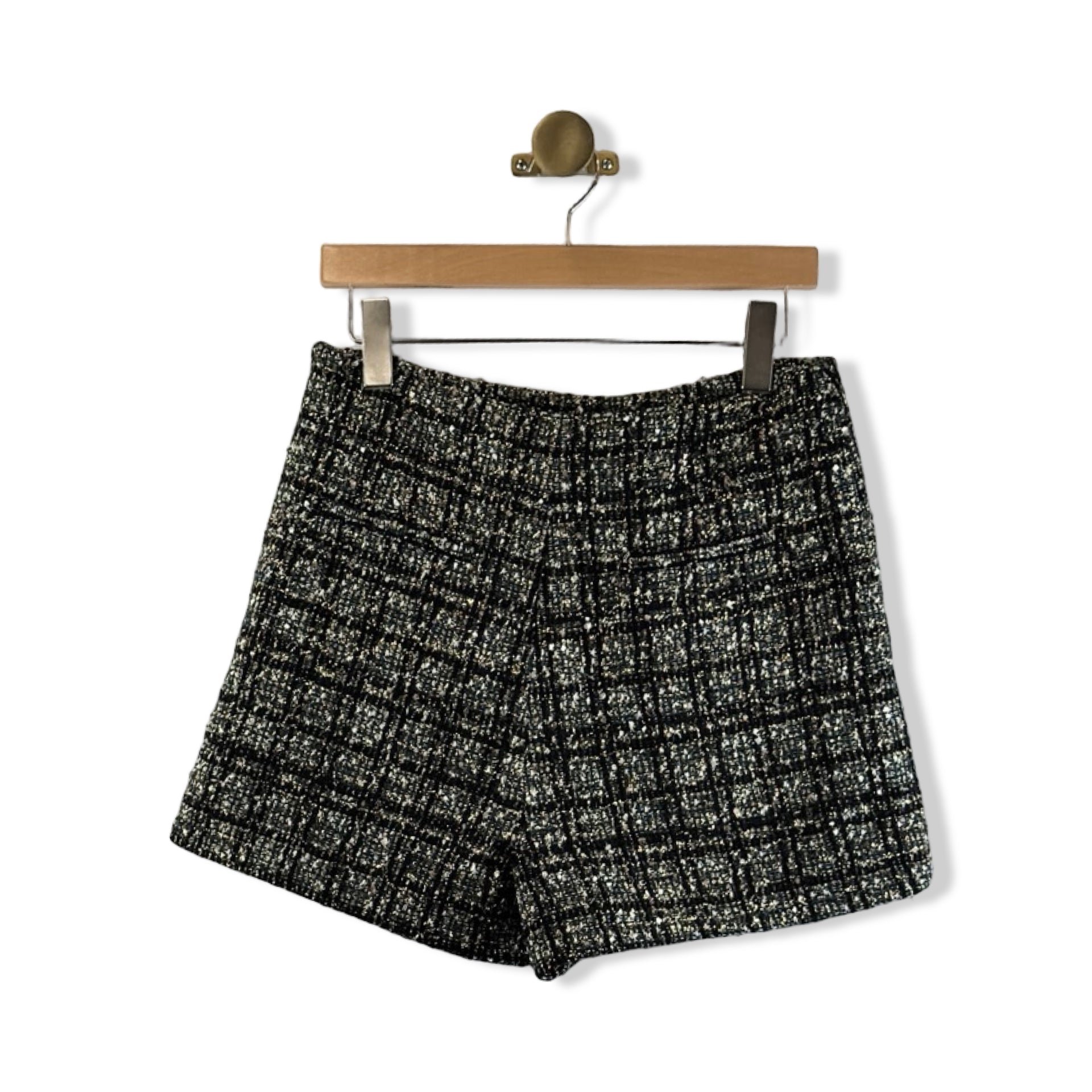 AQUA Metallic Tweed Shorts