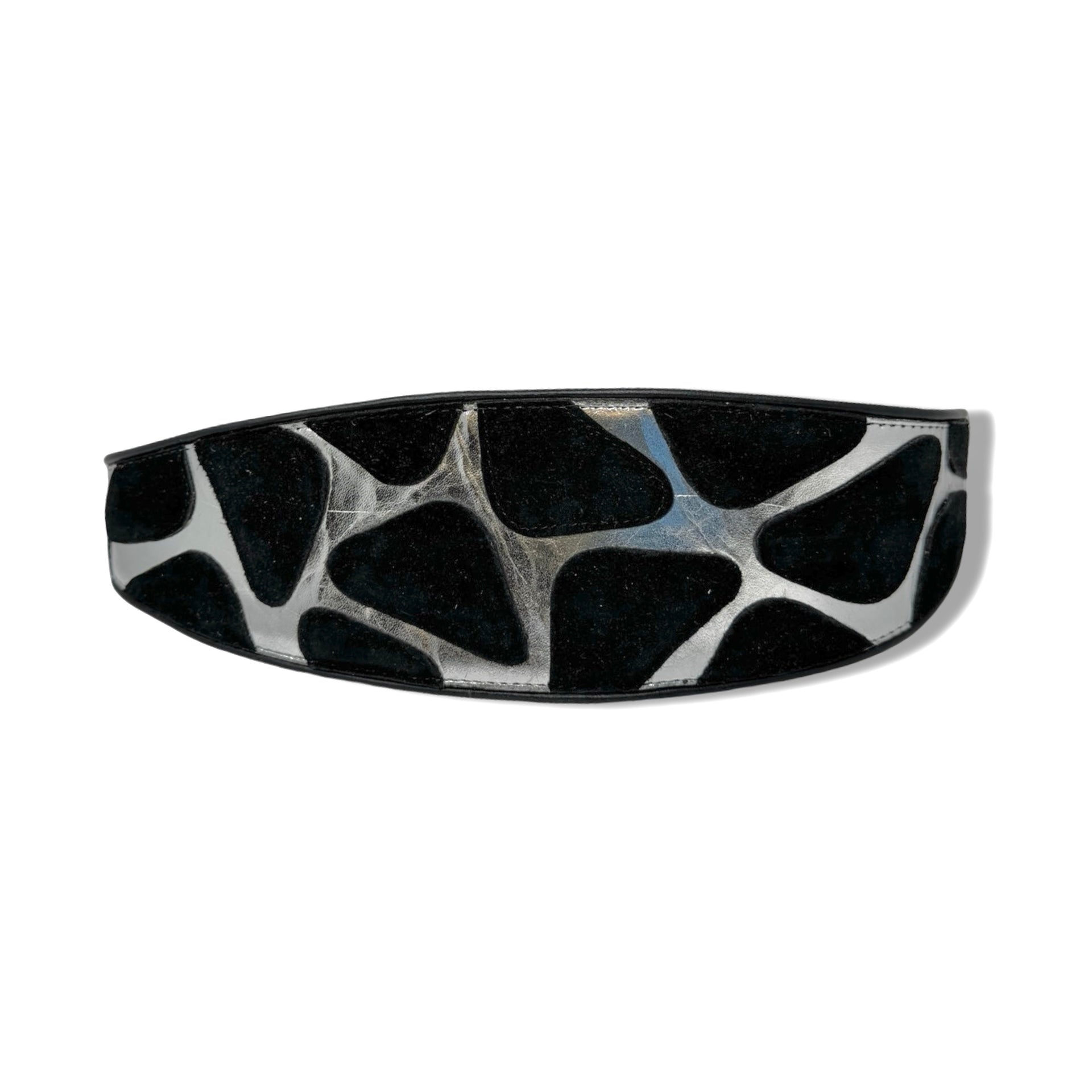 Vintage R.J. Graziano Metallic Suede Patch Belt