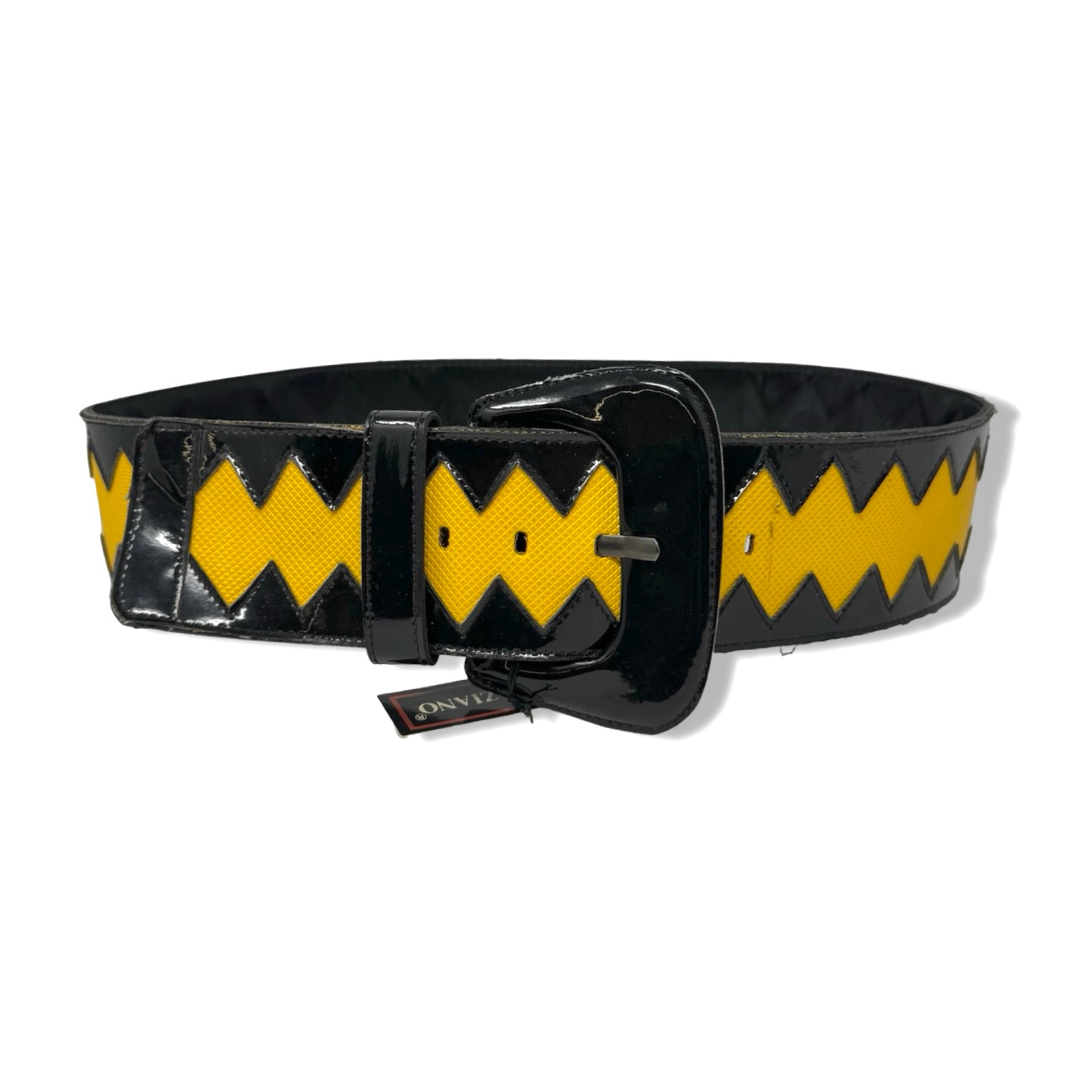 Vintage R.J. Graziano Zig Zag Wide Belt