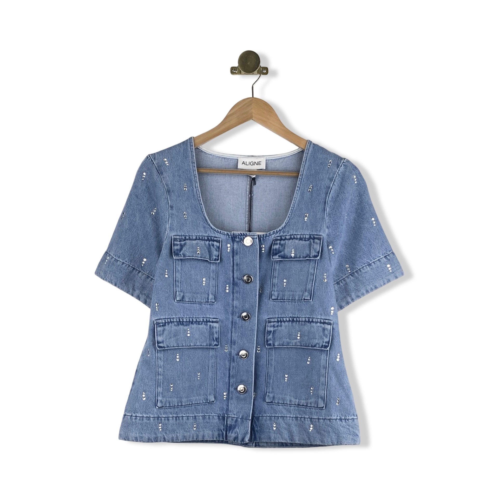 ALIGNE Chico Diamante Denim Top