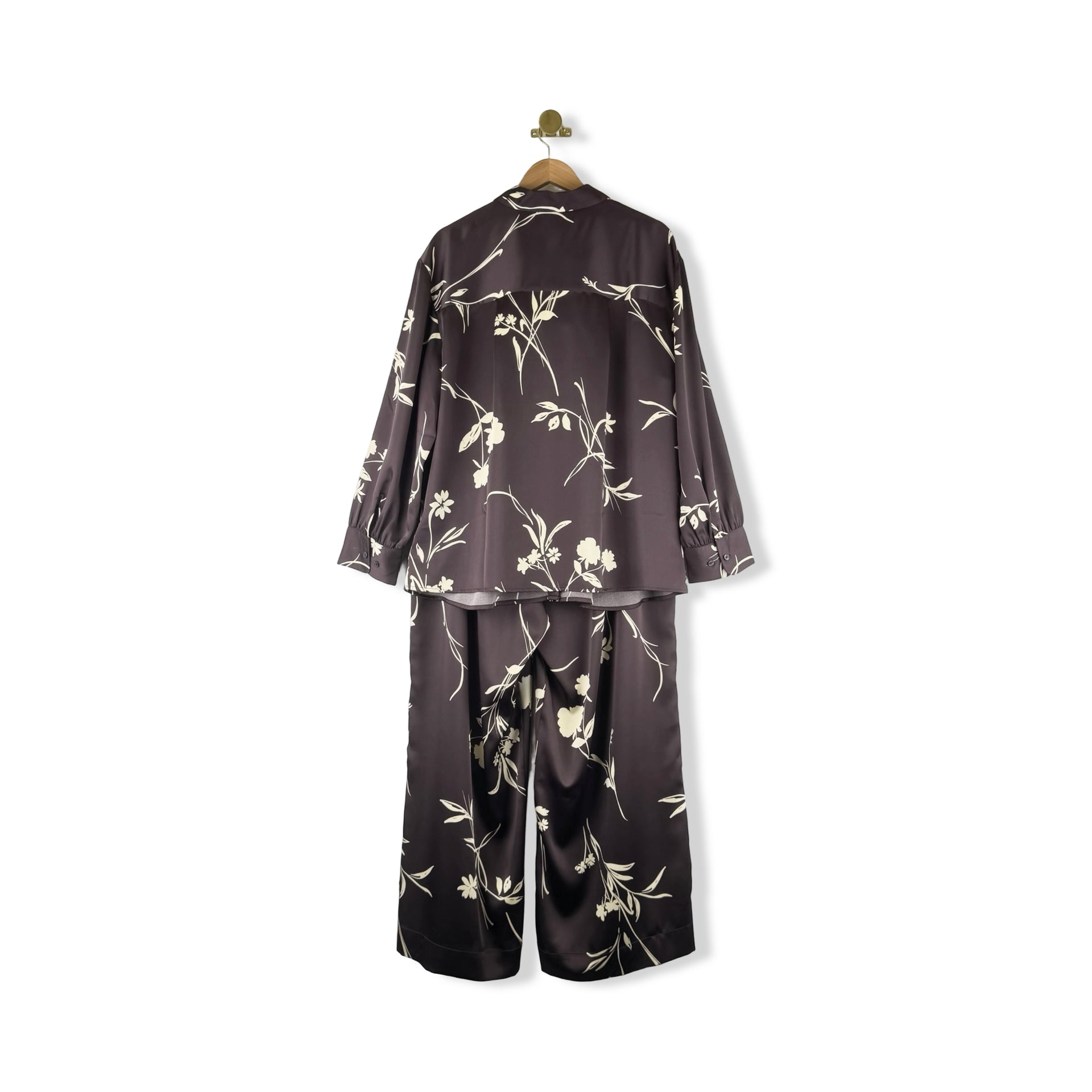 a . new day Floral Satin Pajama Set