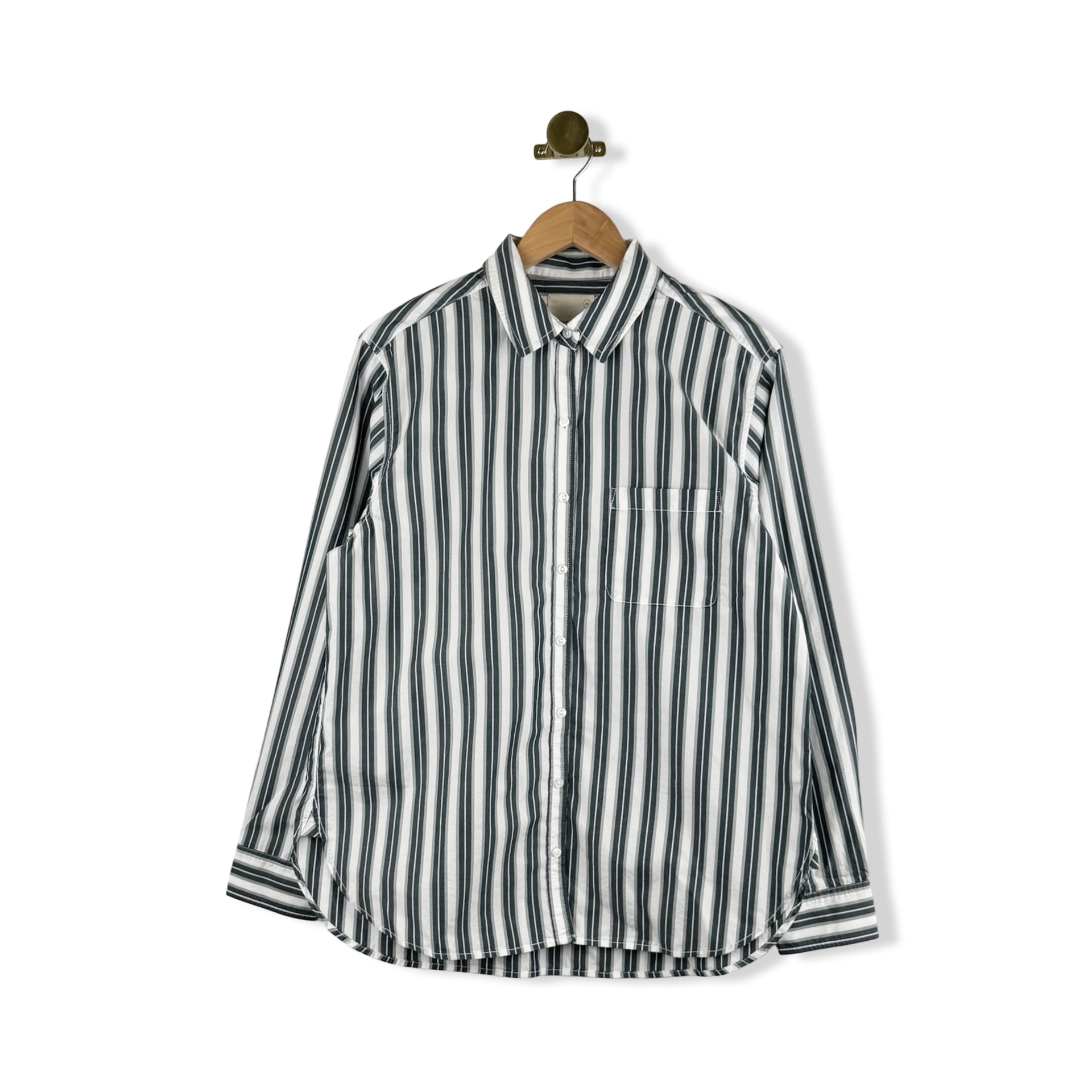 Unsubscribed Striped Boyfriend Shirt