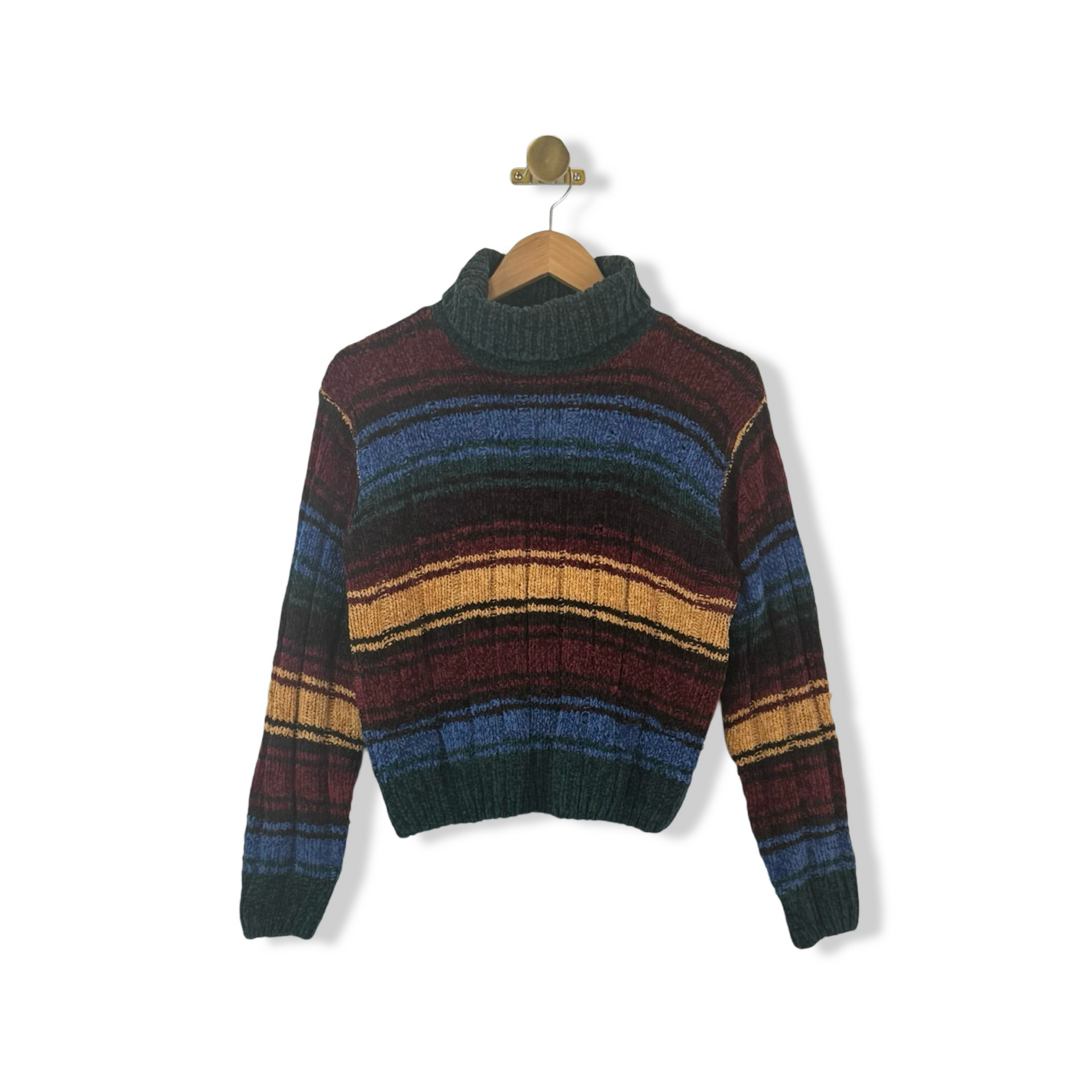 Vintage Nuggets Striped Turtleneck