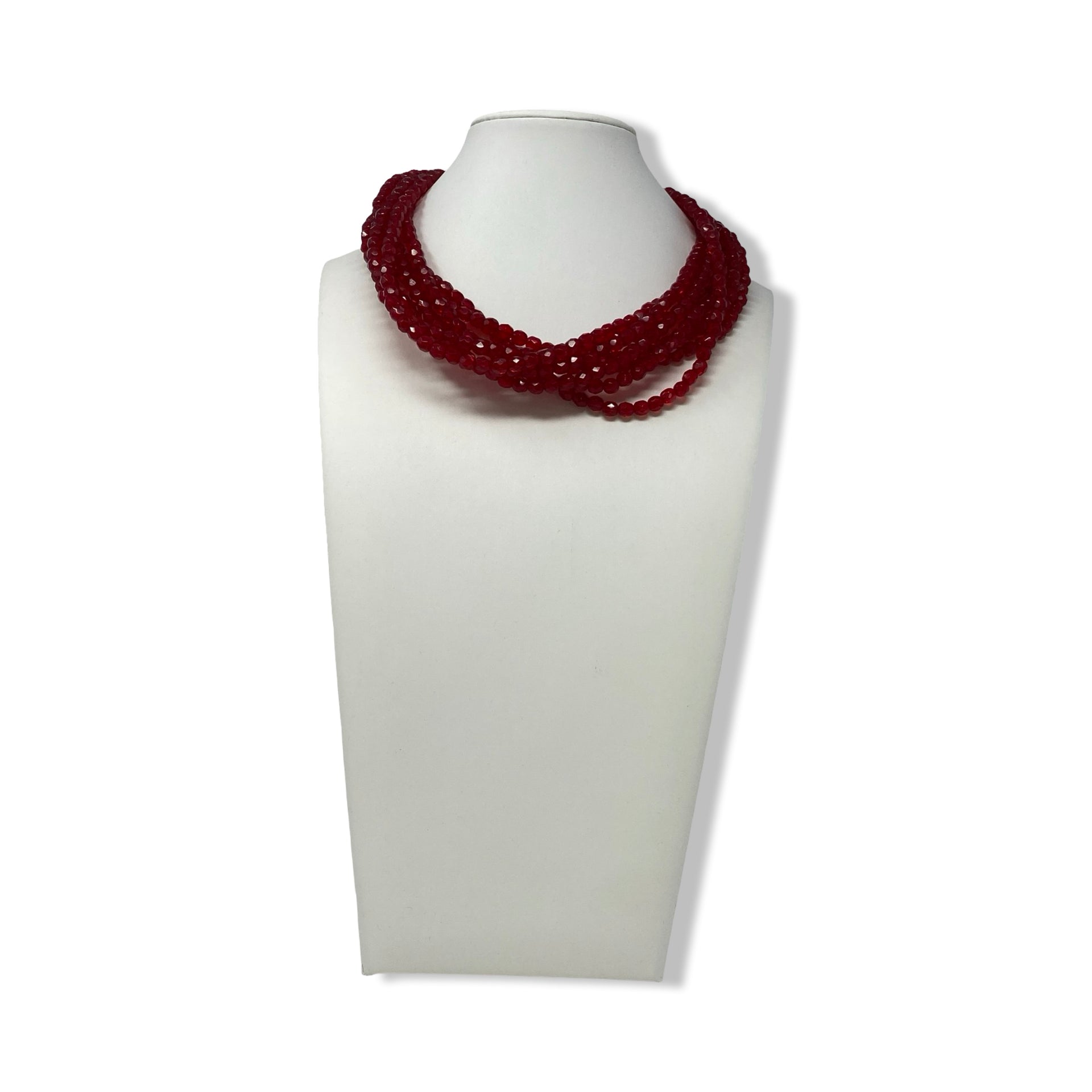 Sent Murano Multi Strand Glass Bead Necklace