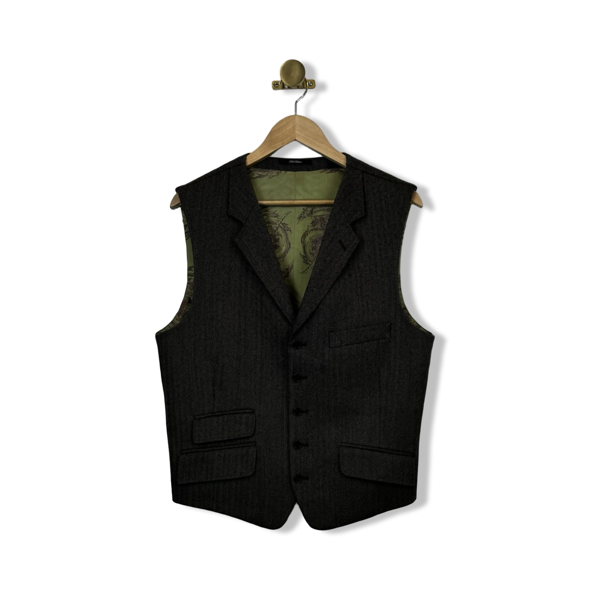 Ted Baker Herringbone Button Up Vest