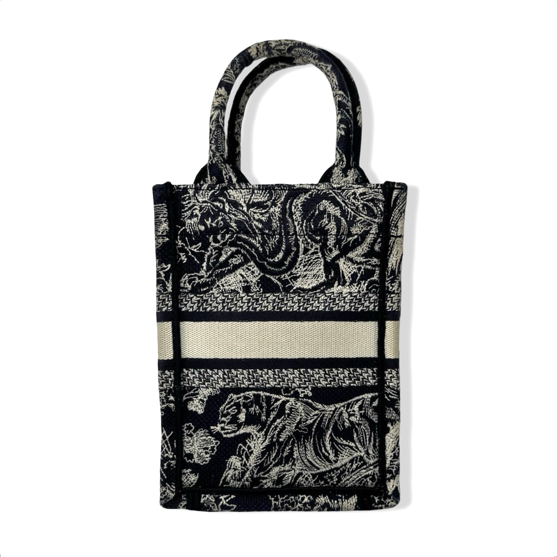 Christian Dior Toile de Jouy Mini Book Tote Phone Bag