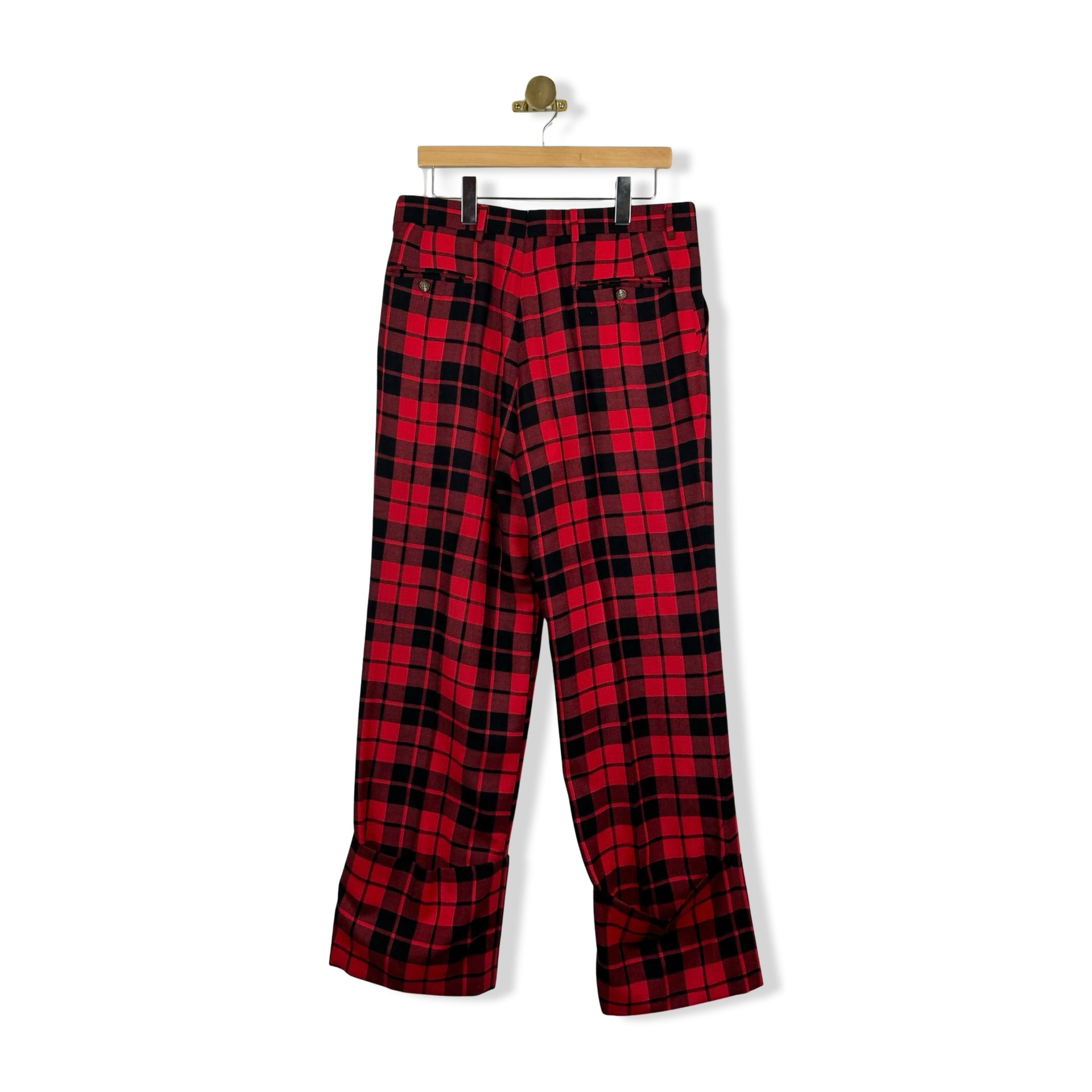 Duckie Brown Cuffed Plaid Pants