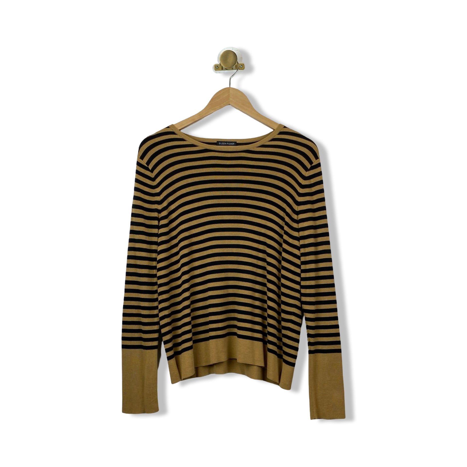 Eileen Fisher Striped Silk Sweater