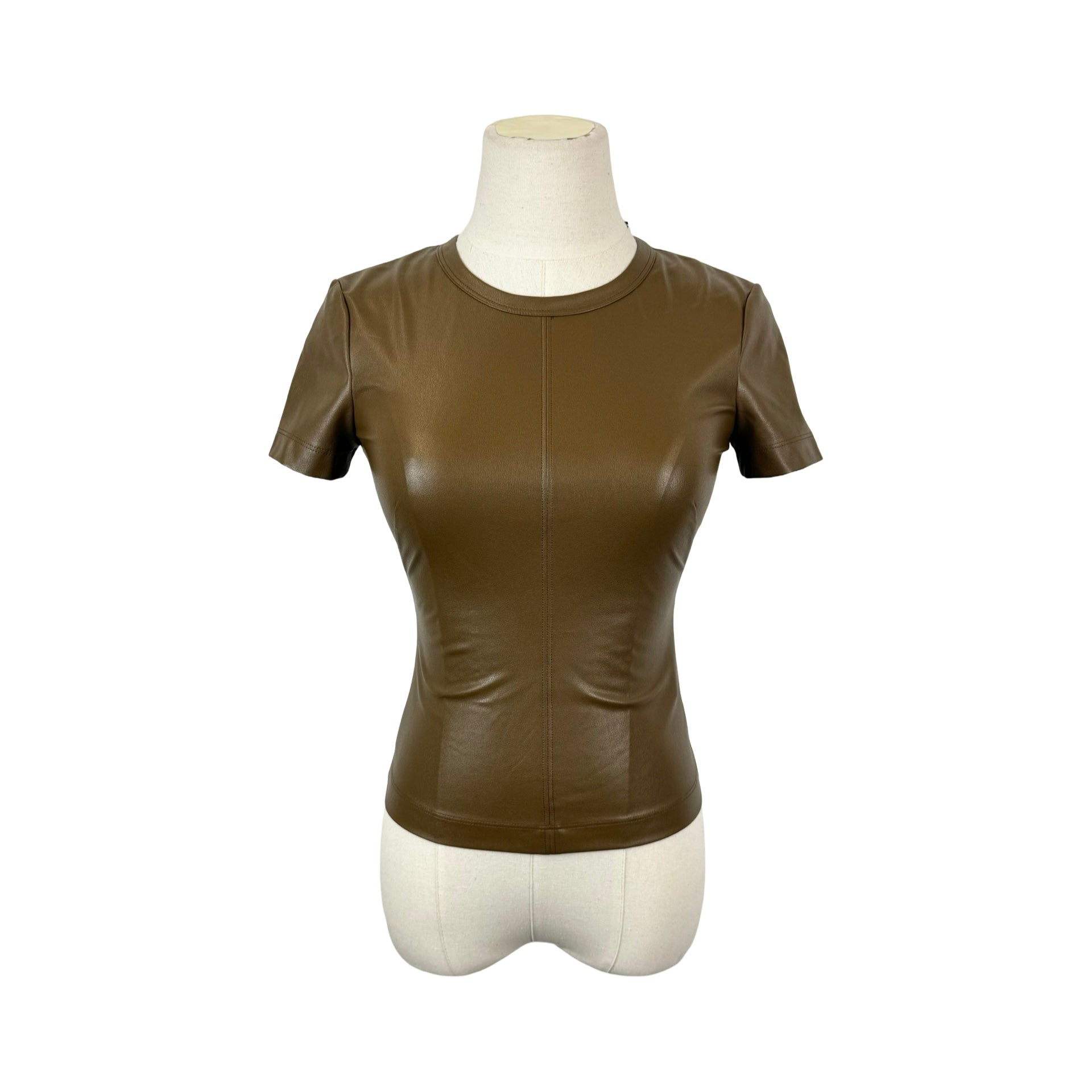 Helmut Lang Faux Leather Top