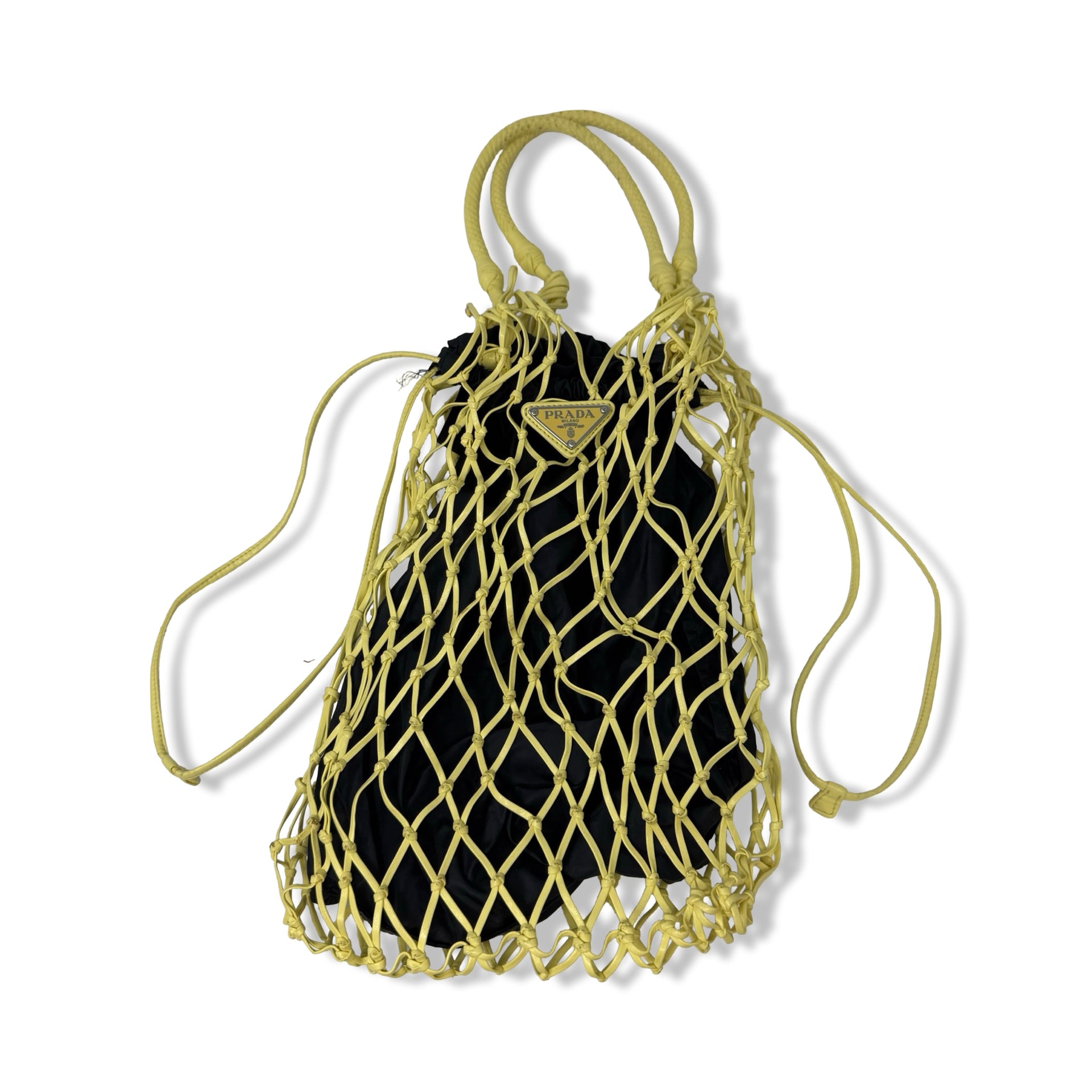 Prada Mesh Hobo Bucket Bag