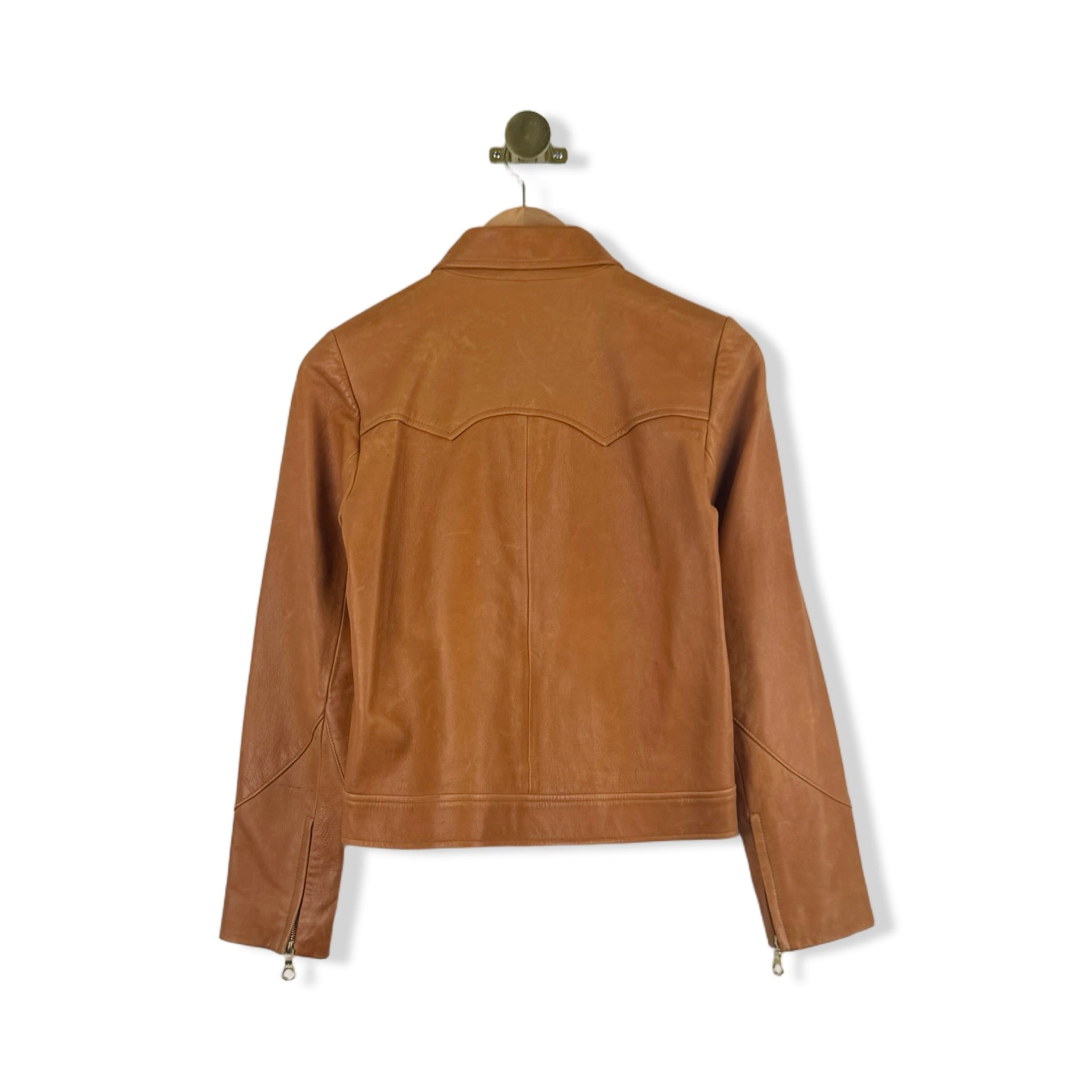 Nili Lotan Collared Leather Jacket