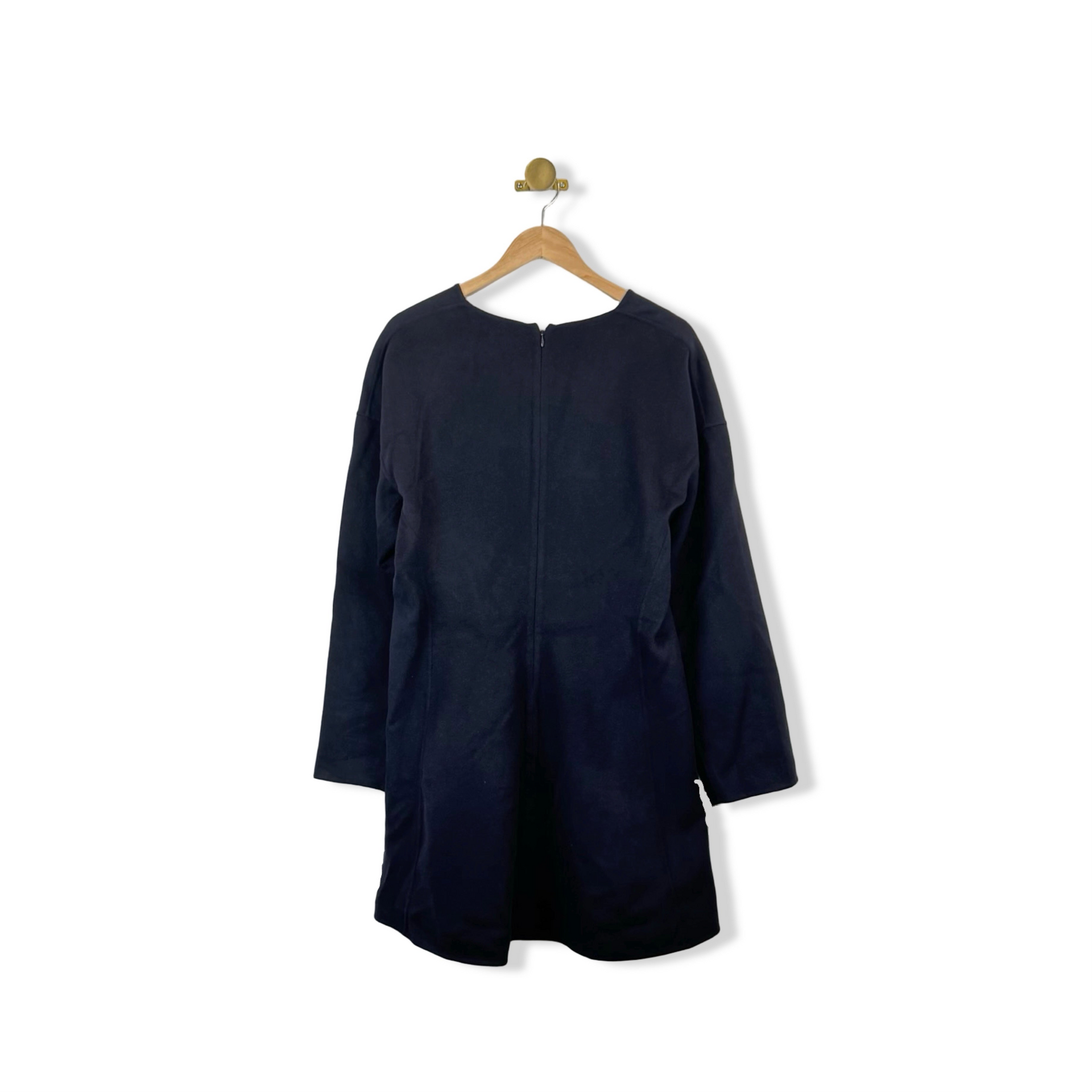 COS V-Neck Double-Faced Wool Dress