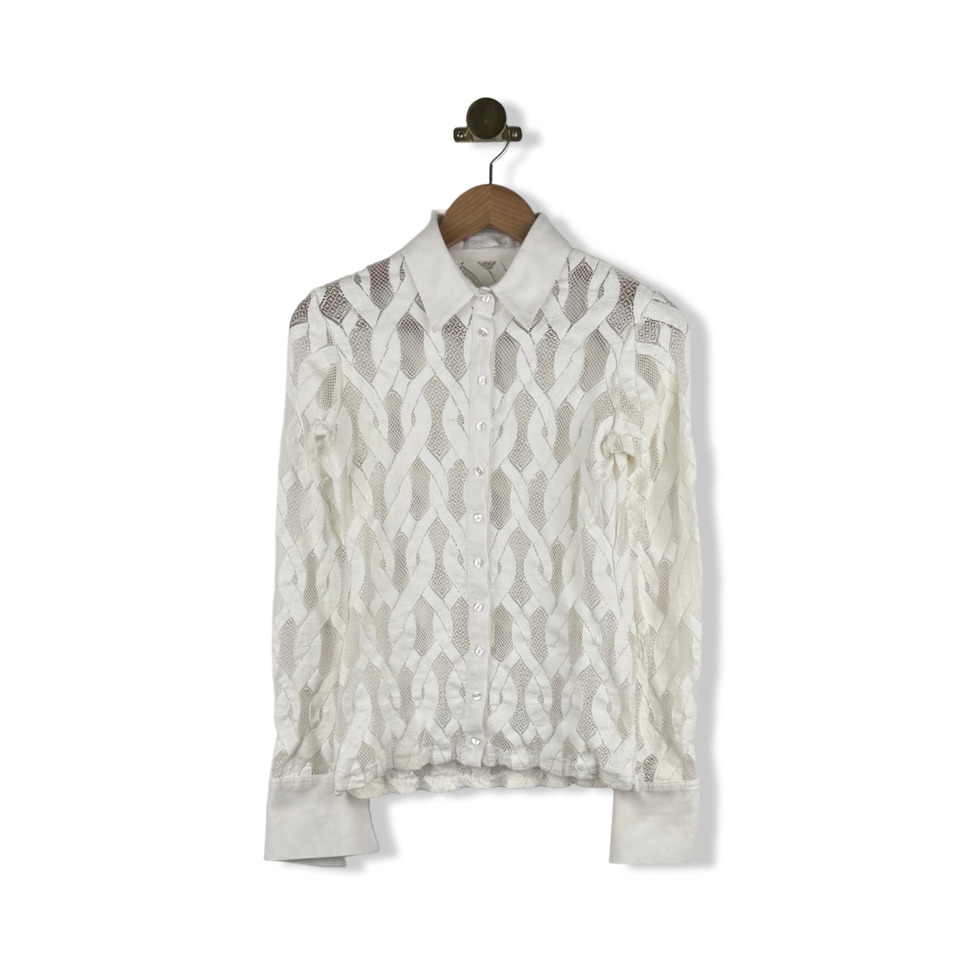 Anne Fontaine Lace Button Down