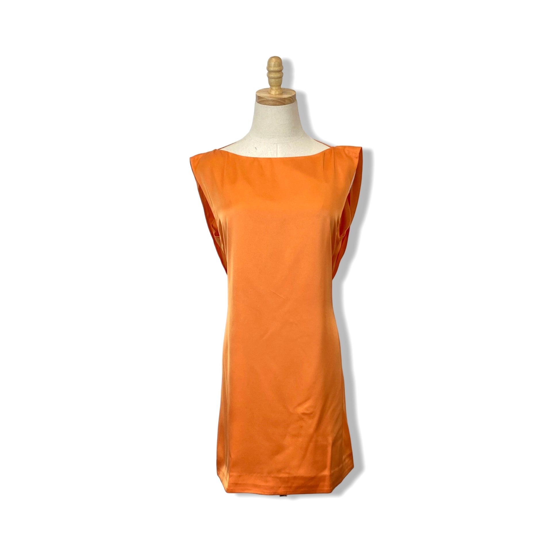 COS Draped Open-Back Mini Dress