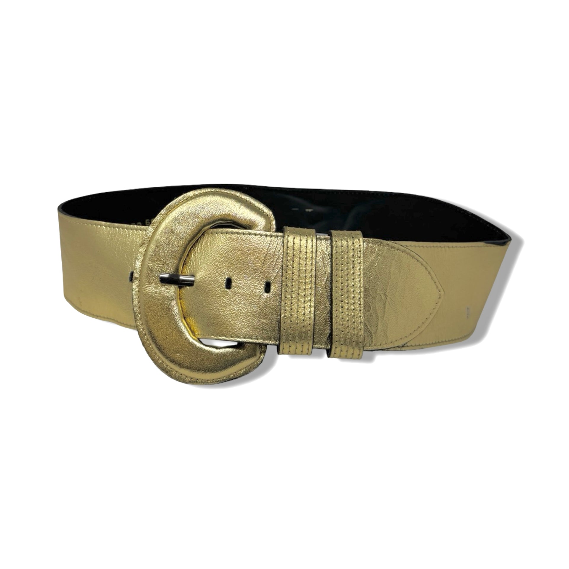 Vintage R.J. Graziano Wide Foil Belt