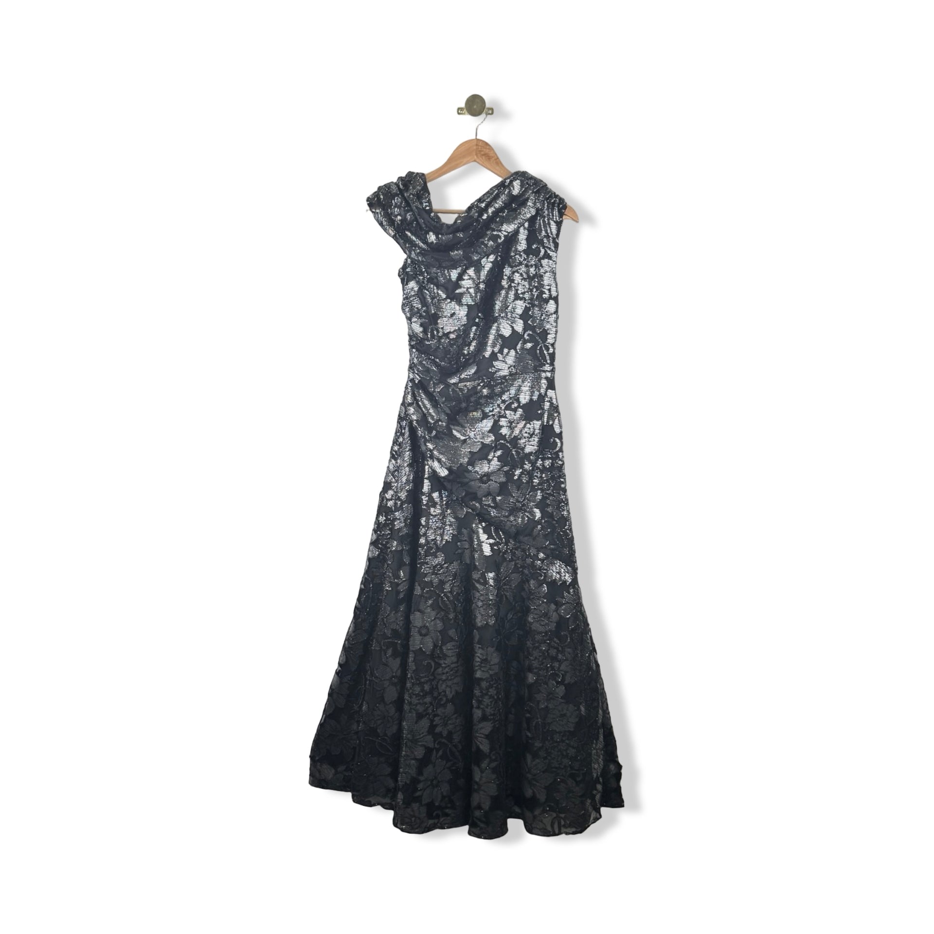 Shoshanna Metallic Floral Gown
