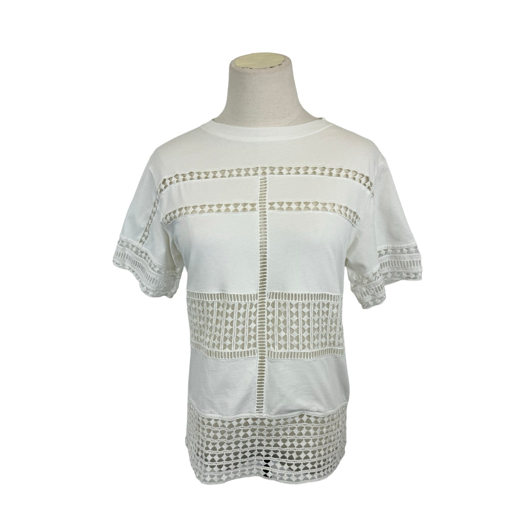 Chloe Short Sleeve Lace Shirt