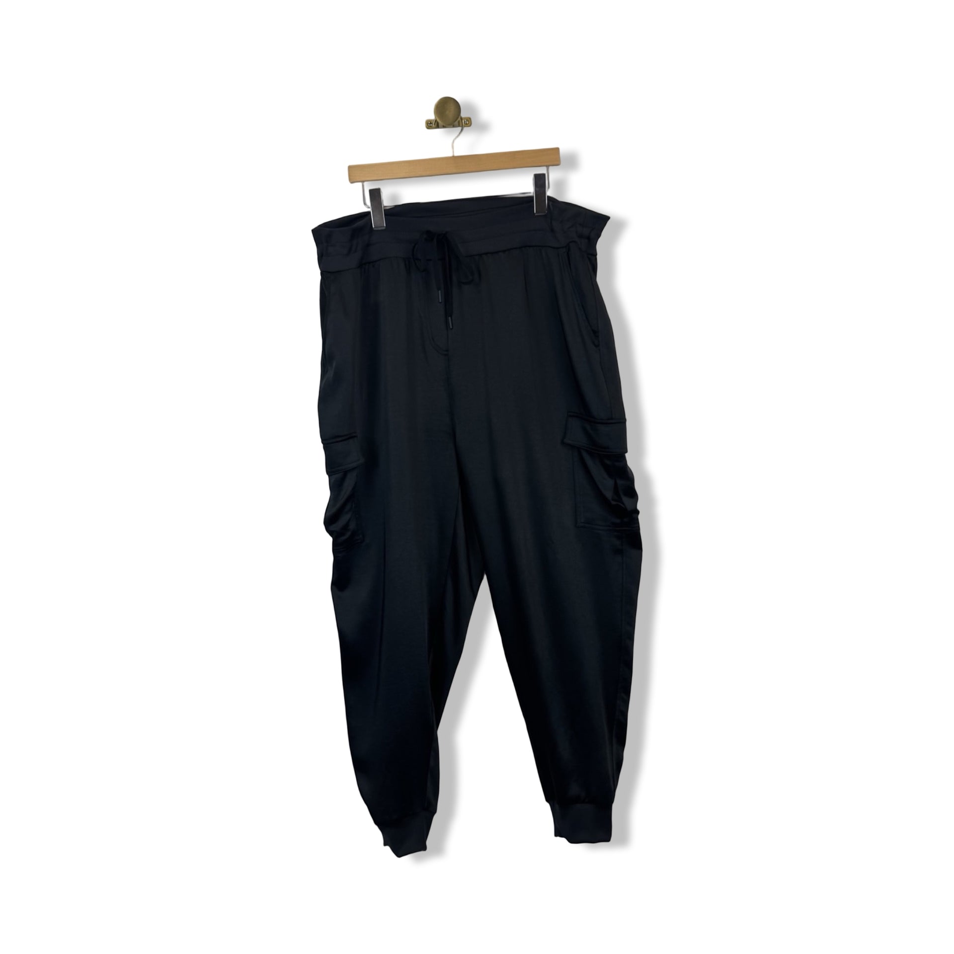 GSTQ Satin Cargo Joggers