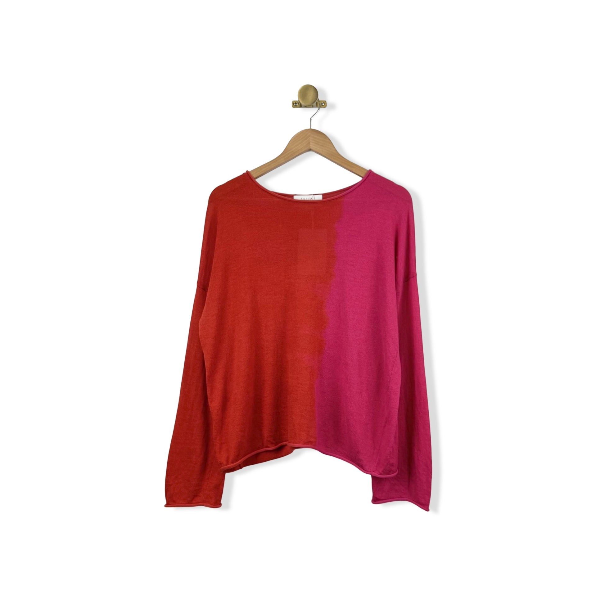 La Ligne Tie Dye Featherweight Roll Neck Sweater