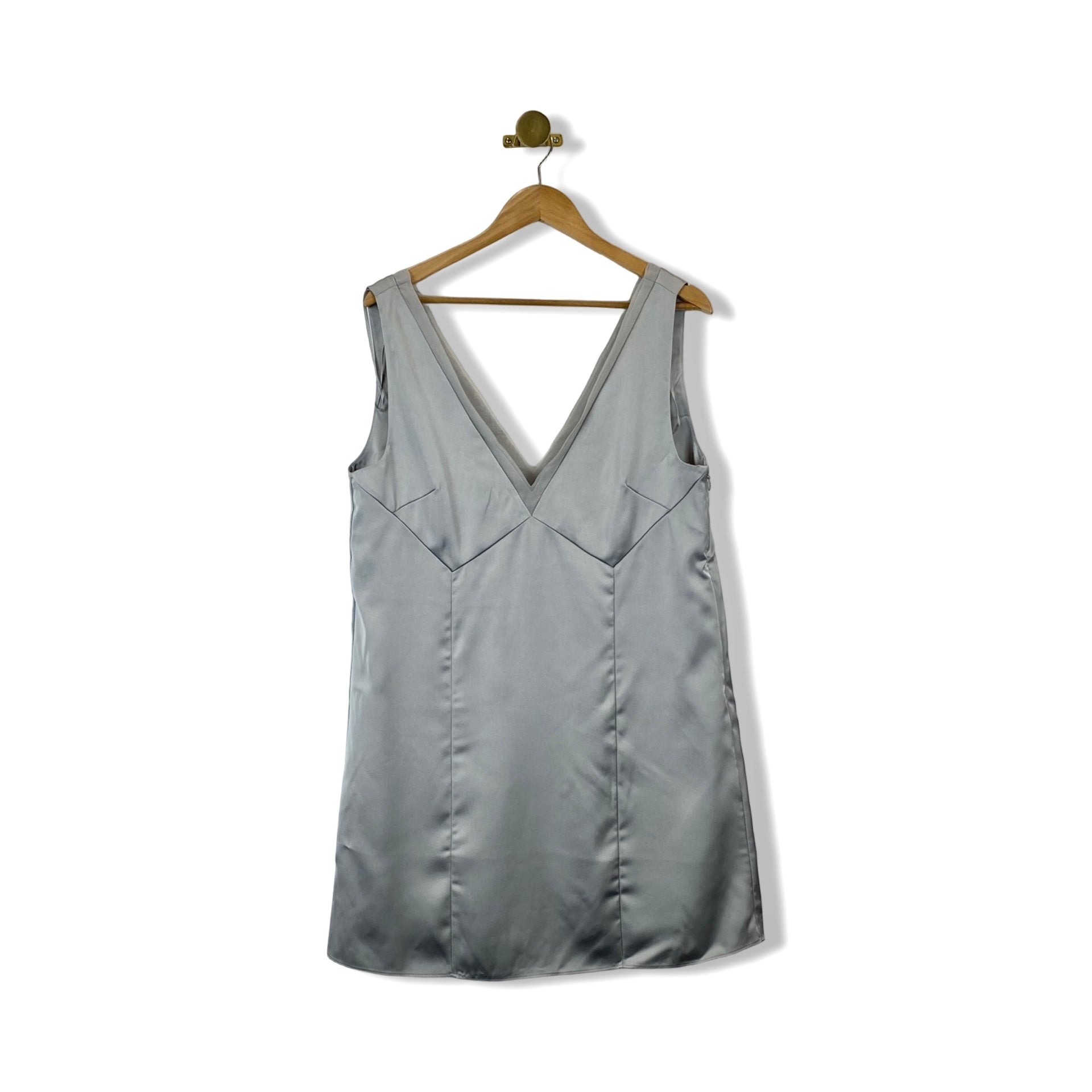 COS Panelled Mini Satin Slip Dress