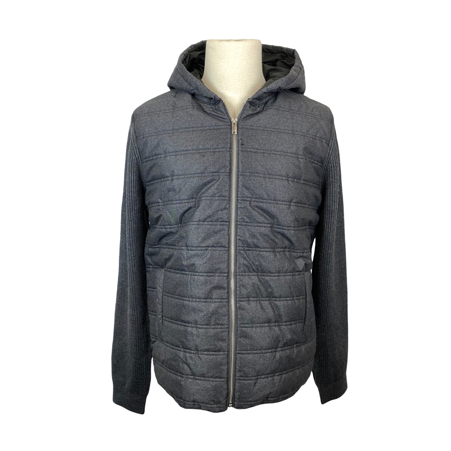 Reiss Gamble Quilted Front Hood Jacket