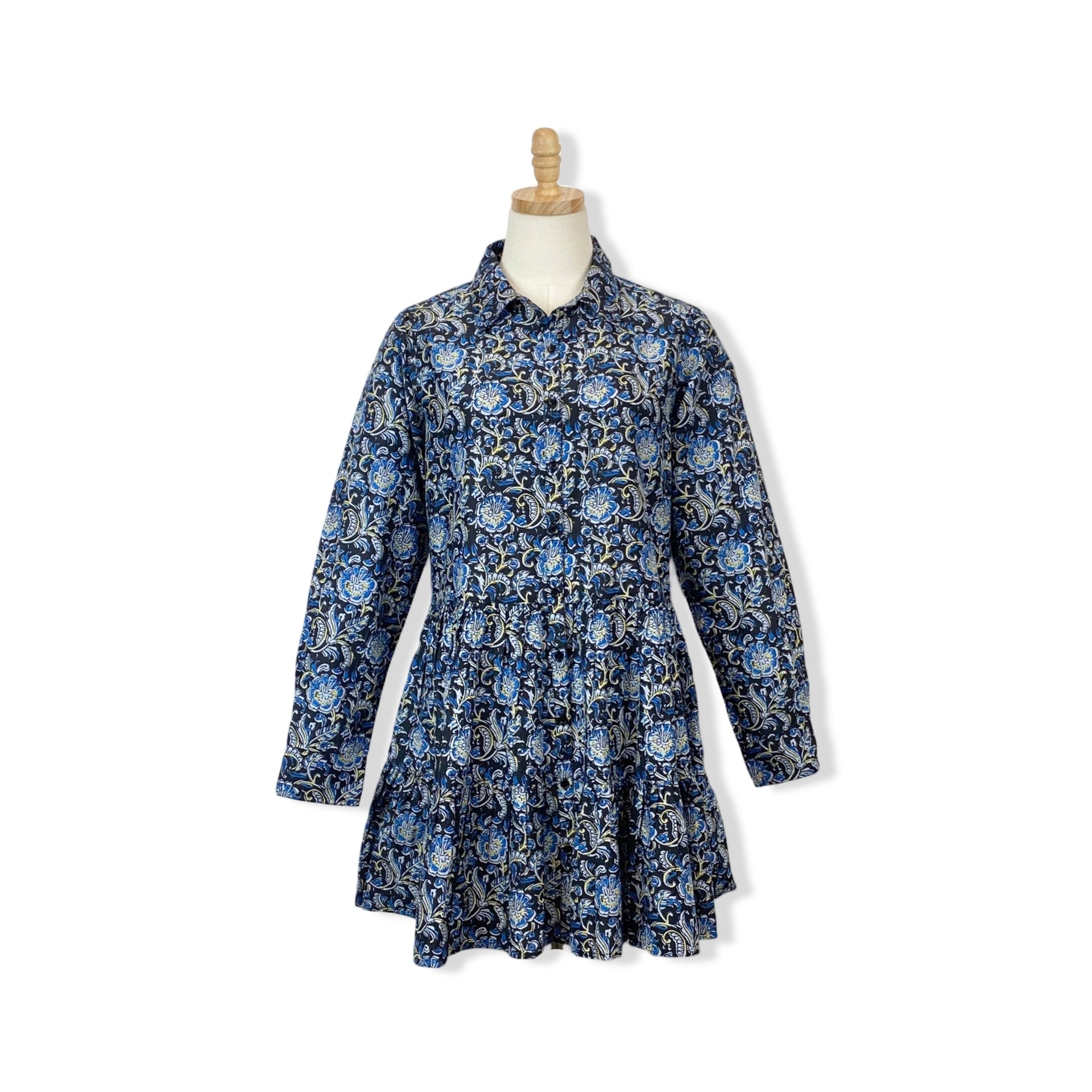 Apiece Apart Folk Floral Anna Shirt Dress