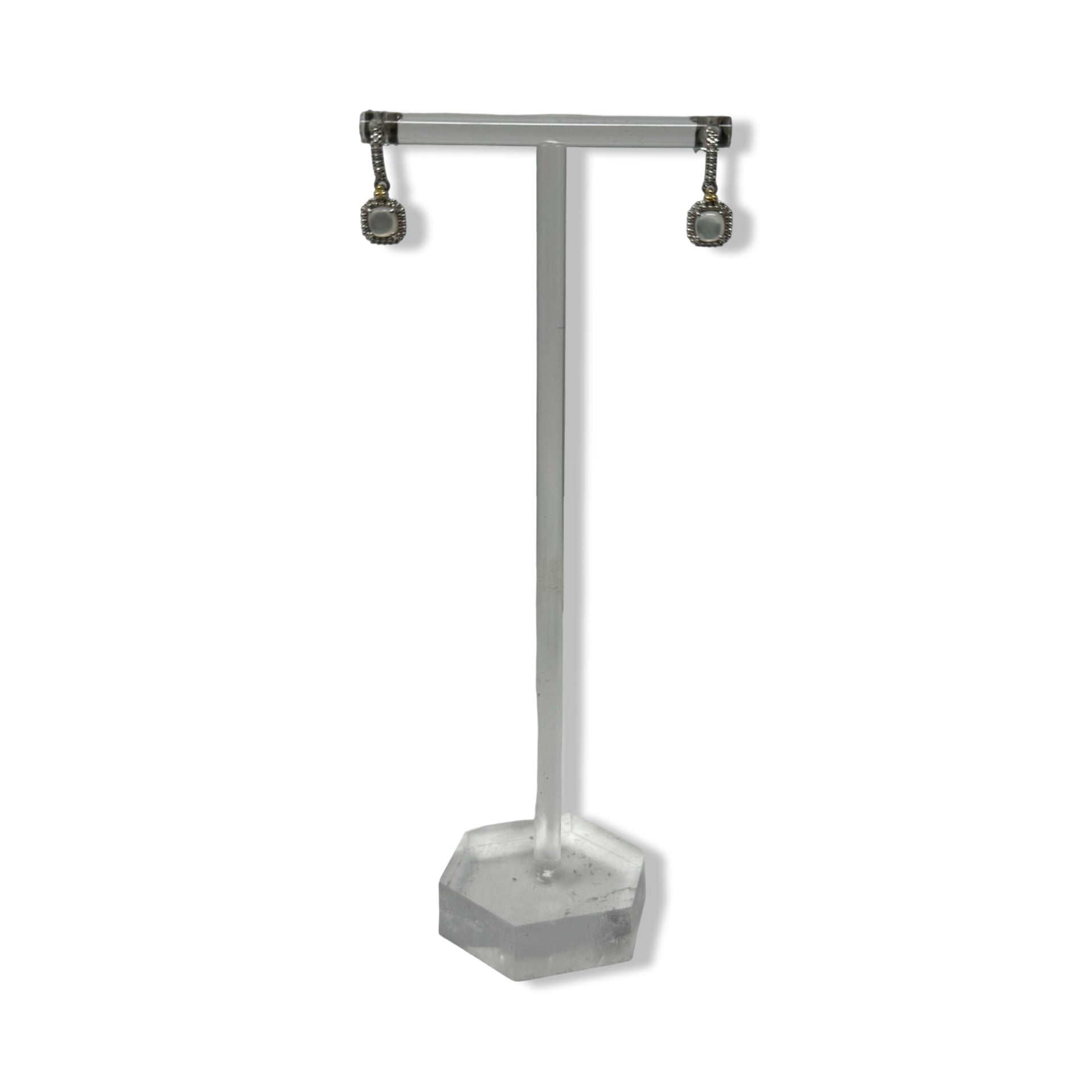 Phillip Gavriel Sterling Silver and 18K Gold Mother of Peal Drop Earings