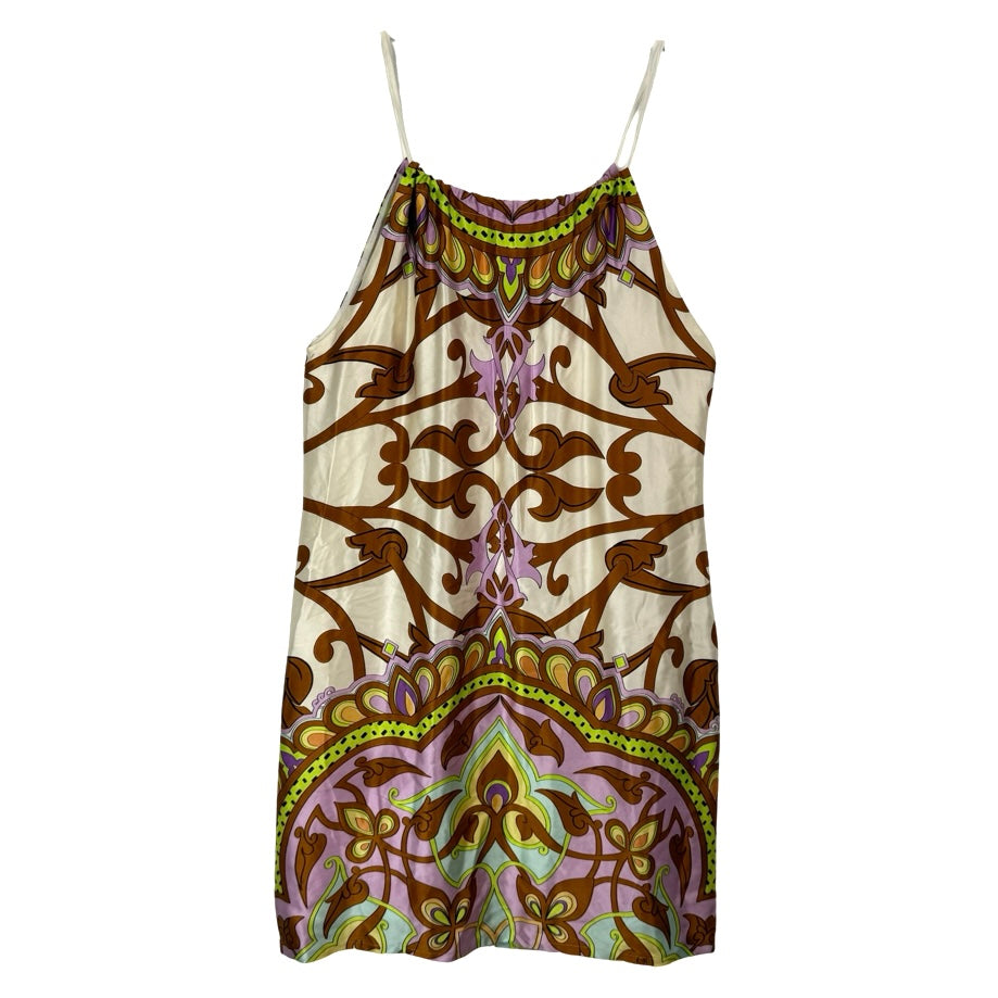 Taka Silk Patterned Halter Dress