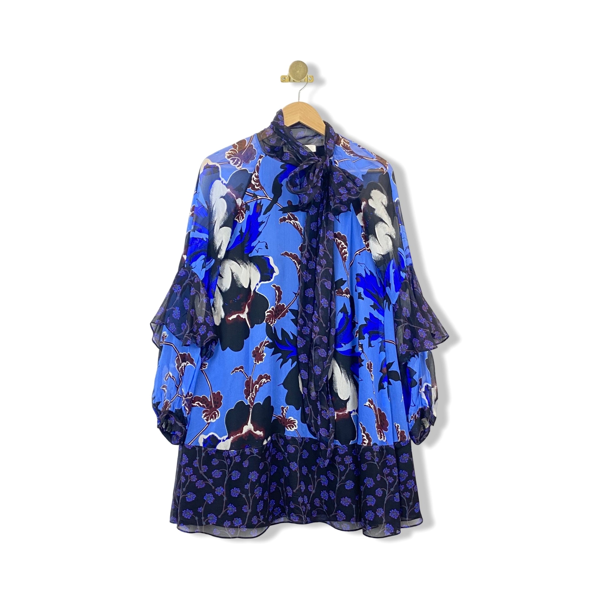 Diane Von Furstenberg Effie Floral Silk Dress