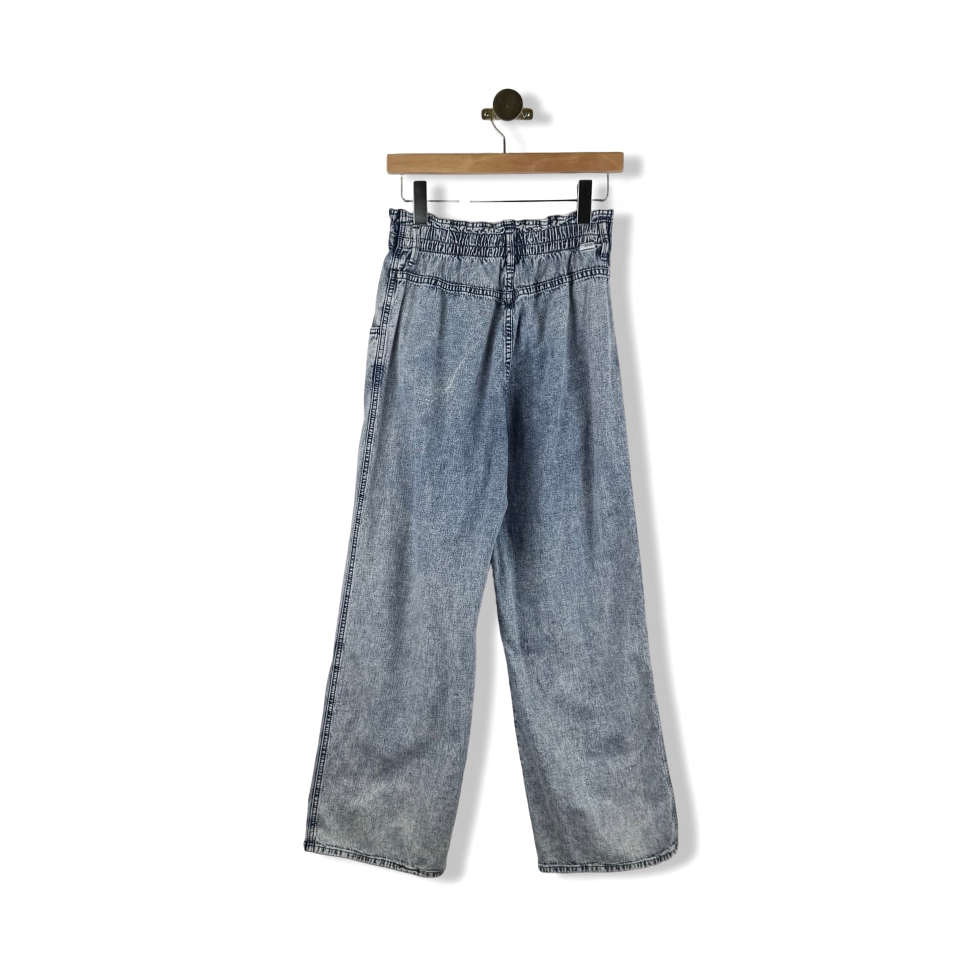 Mother The Ruffle Greaser Ankle Jeans