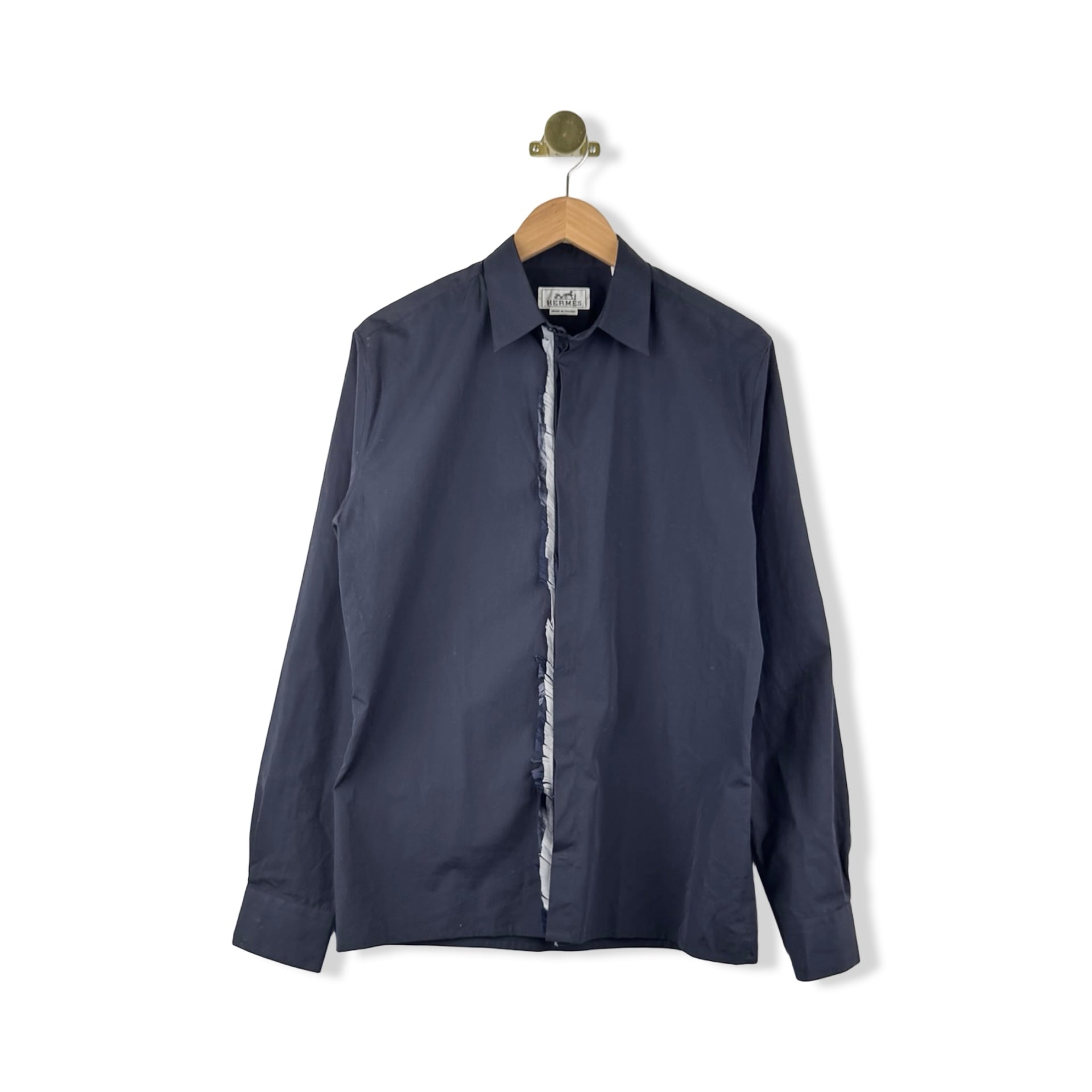 Hermes Feathered Button Down Shirt