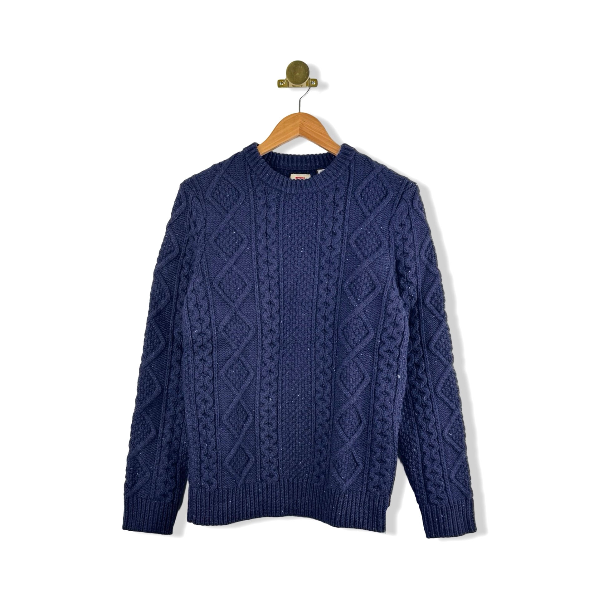 Levi's Fisherman Cable Knit Wool Sweater
