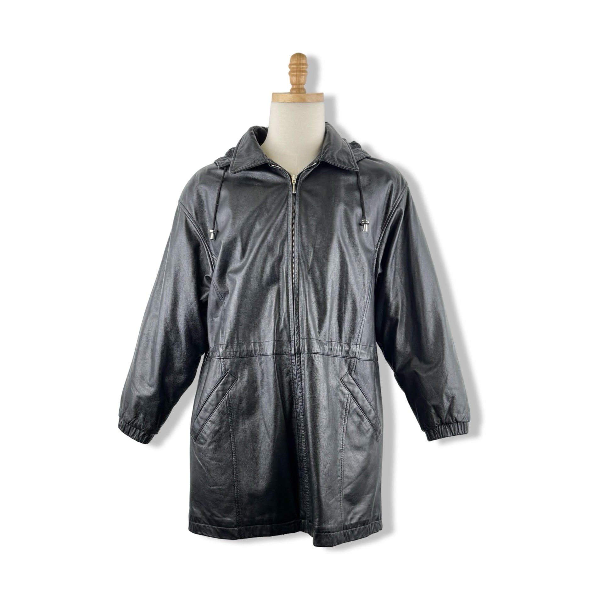 Wilsons Hooded Leather Jacket