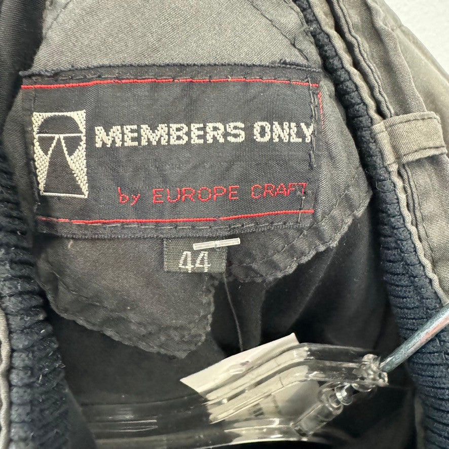Vintage Members Only Quilted Jacket-Logo
