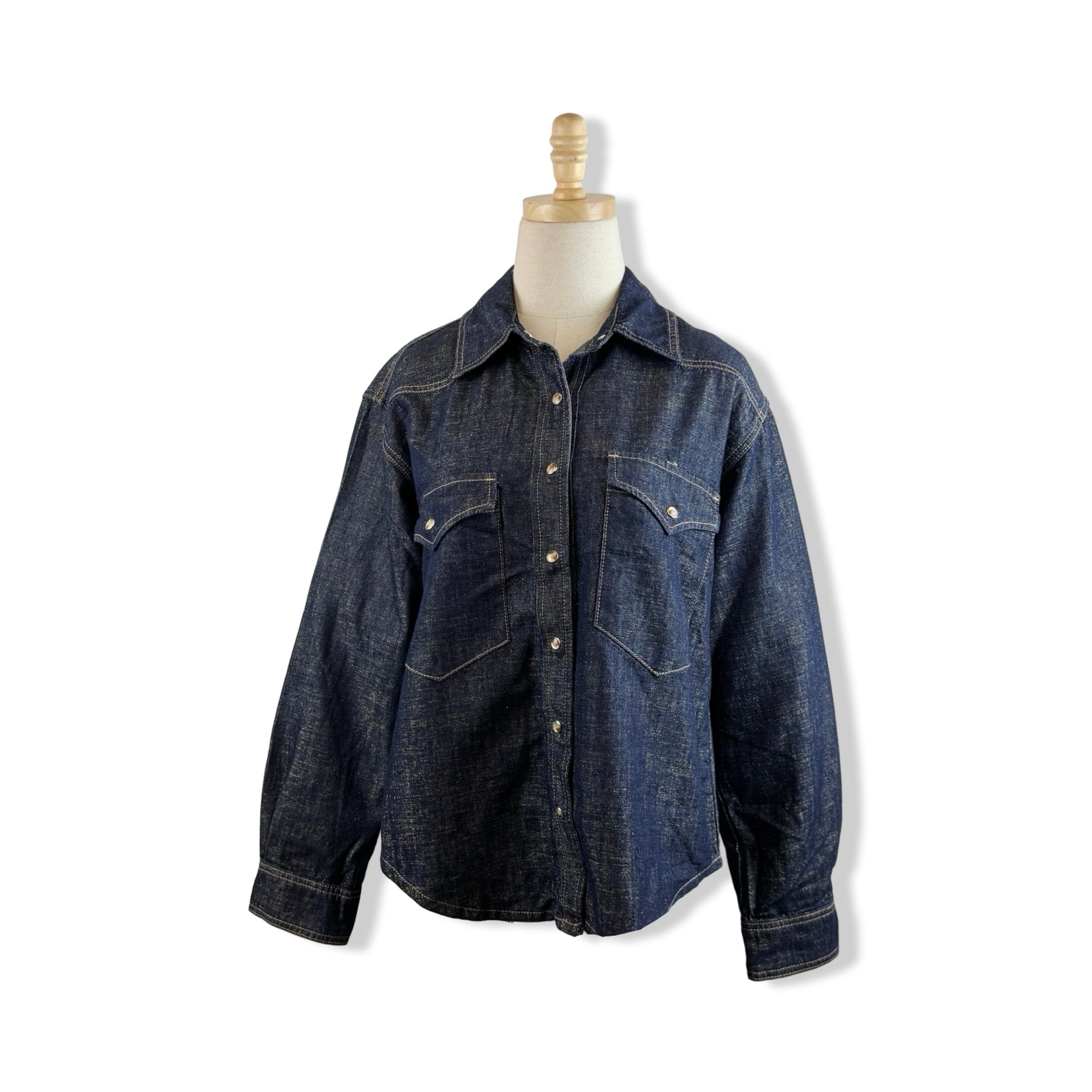 BLANKNYC Metallic Denim Shirt