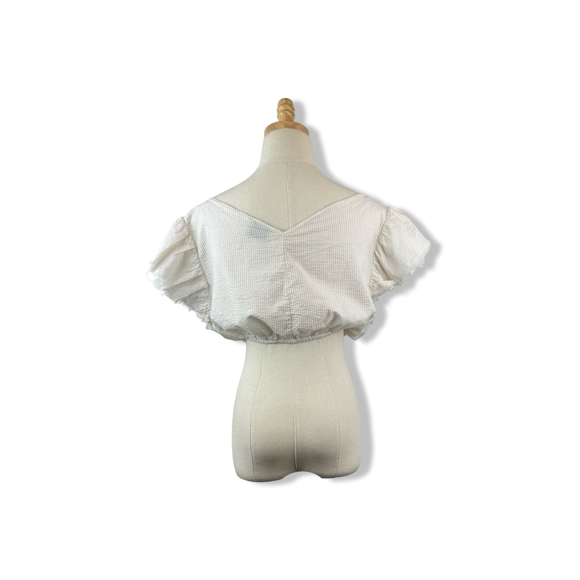 Rachel Comey Seersucker Crop Top