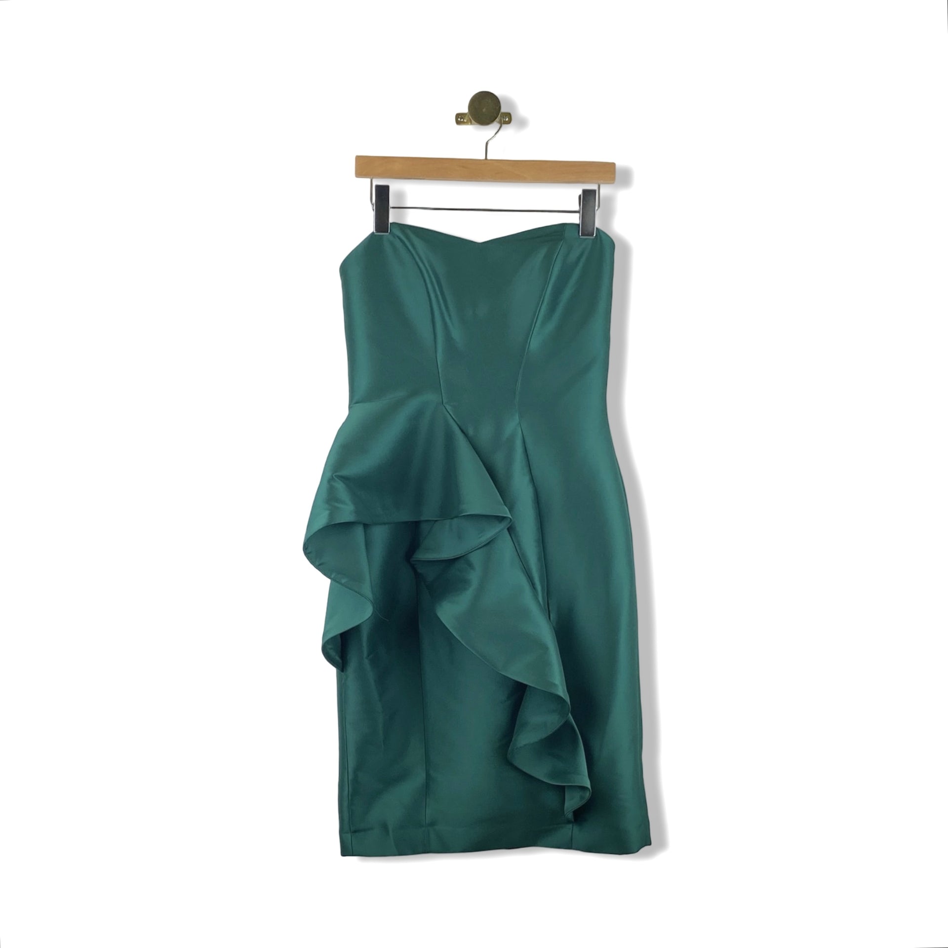 Badgley Mischka Ruffled Cocktail Dress