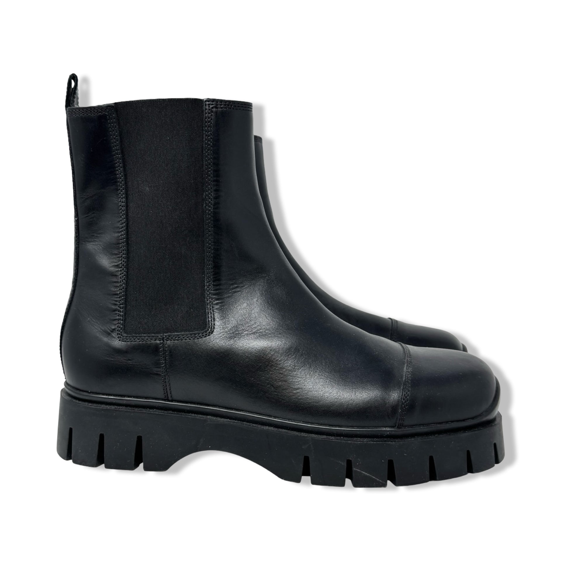 COS Chunky Leather Chelsea Boots