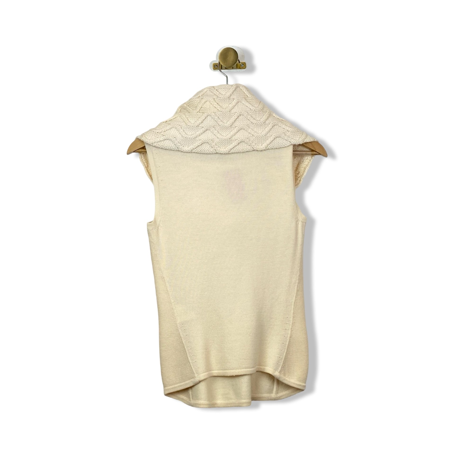 Elie Tahari Sleeveless Cowl-Neck Sweater