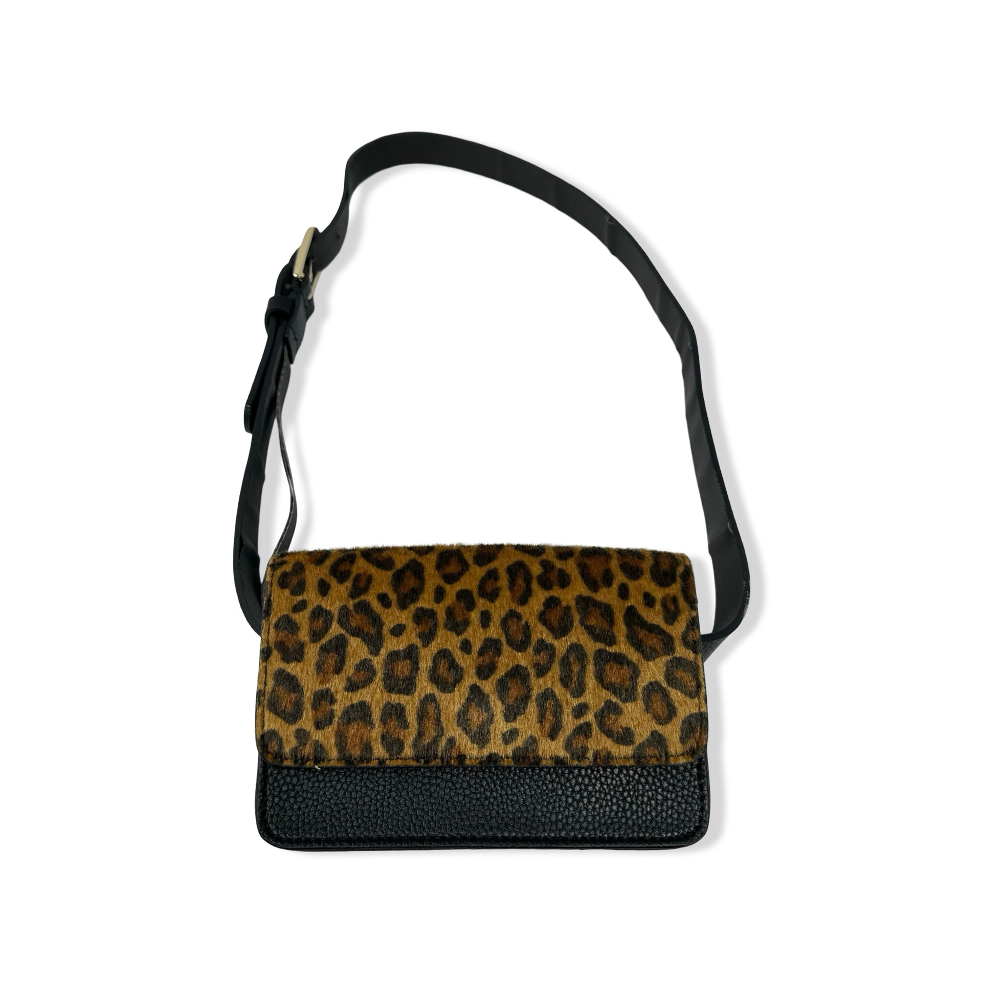 Barney's New York Pony Hair Leopard Print Belt Bag