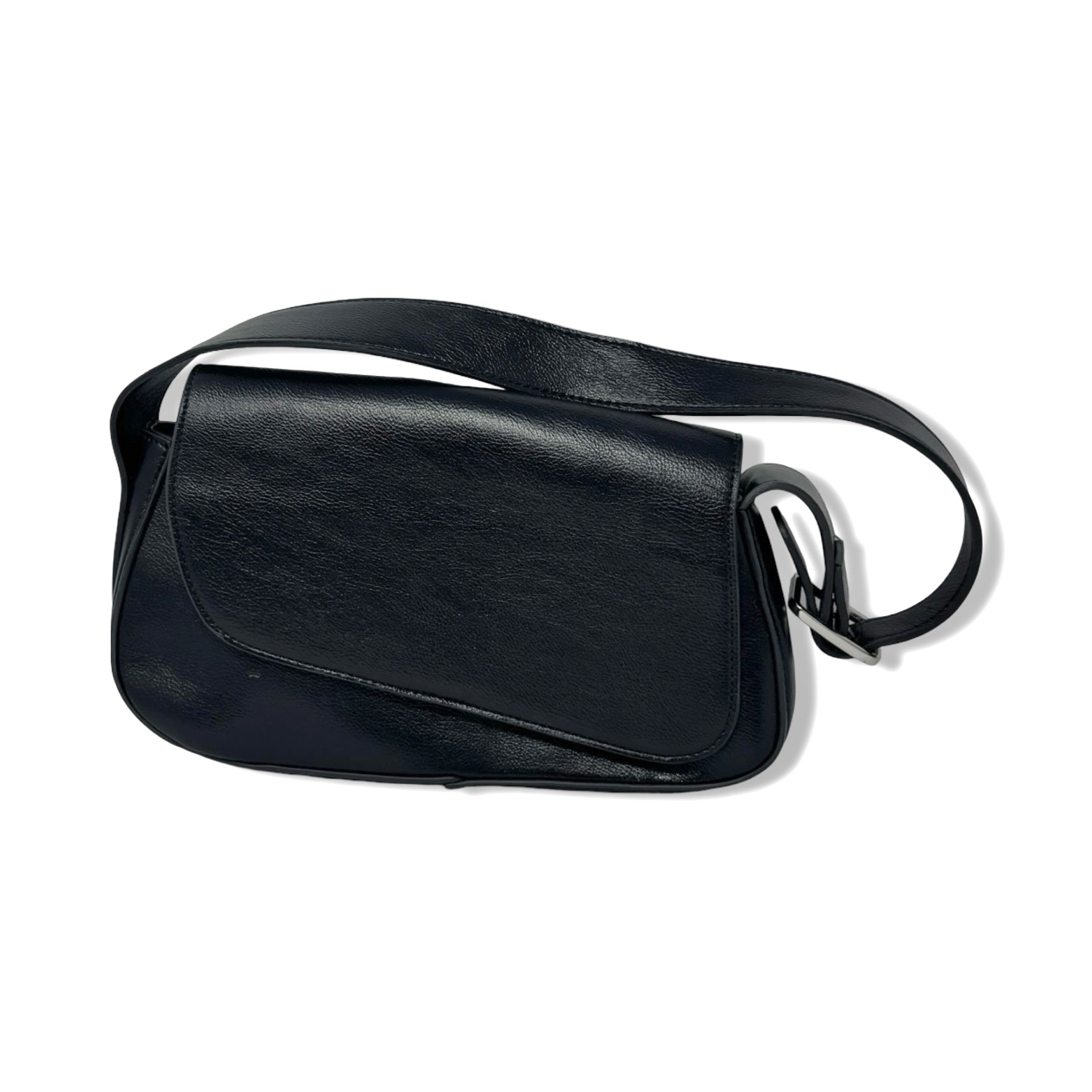 BCBGMAXAZRIA Asymmetric Flap Shoulder Bag