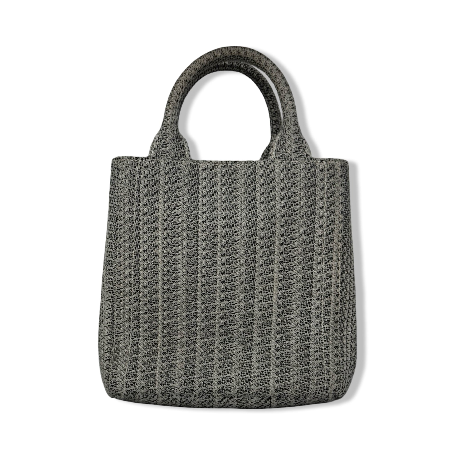 Prada Woven Jacquard Drill Handbag