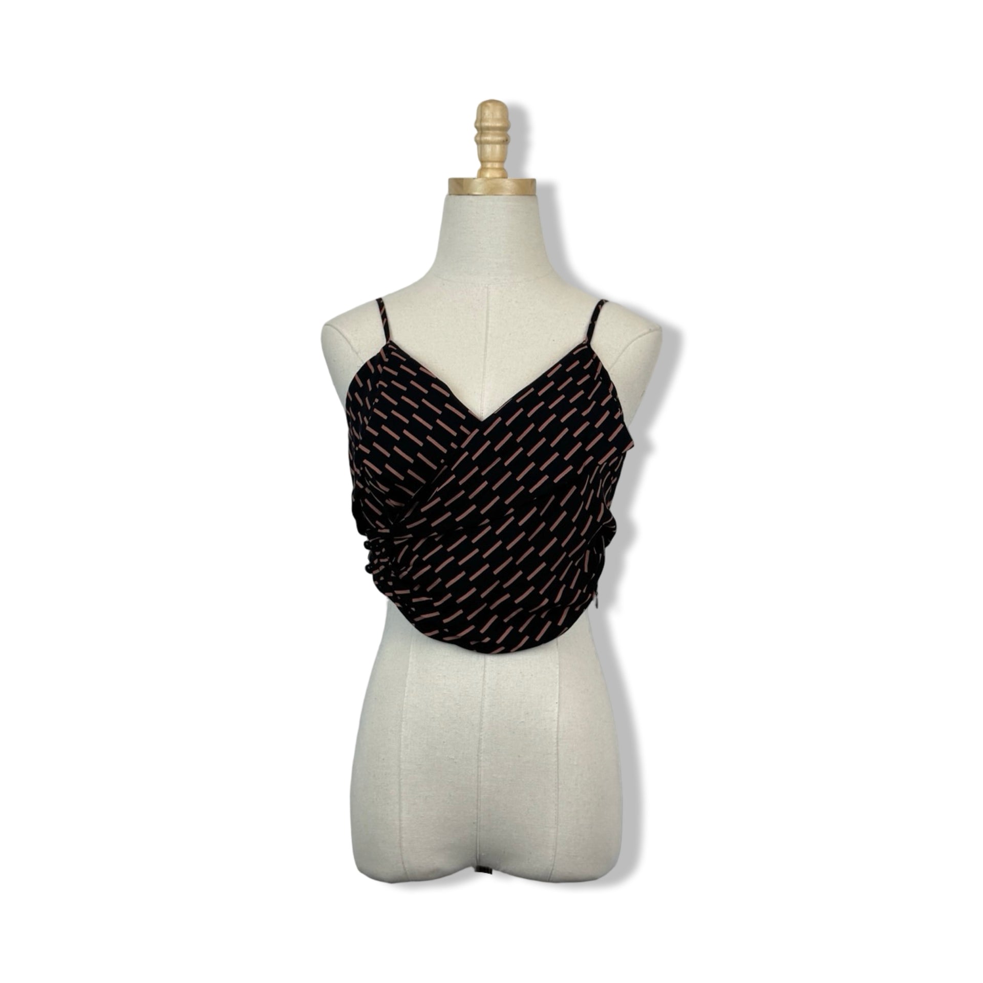 Rachel Comey Geometric Wrap Crop Top
