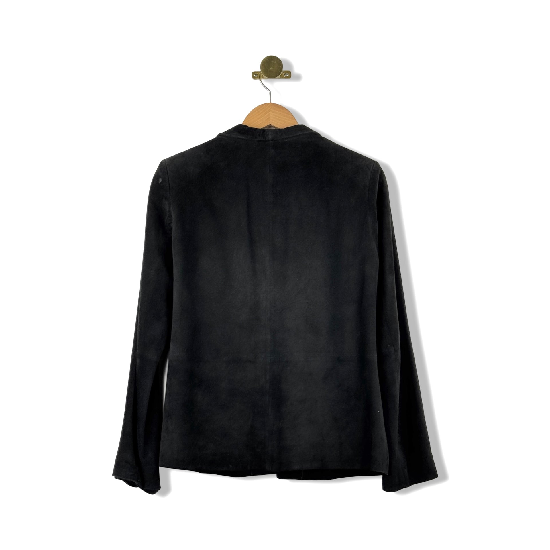 Vintage Spiegel Suede Open Front Blazer